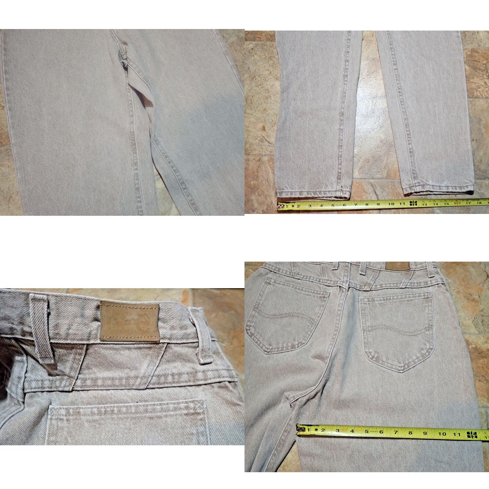 Lee Vintage Lee Women's High Waist Tapered Leg Jeans Size 12 Long Denim Made in USA Brown Size 29" - 8 Thumbnail