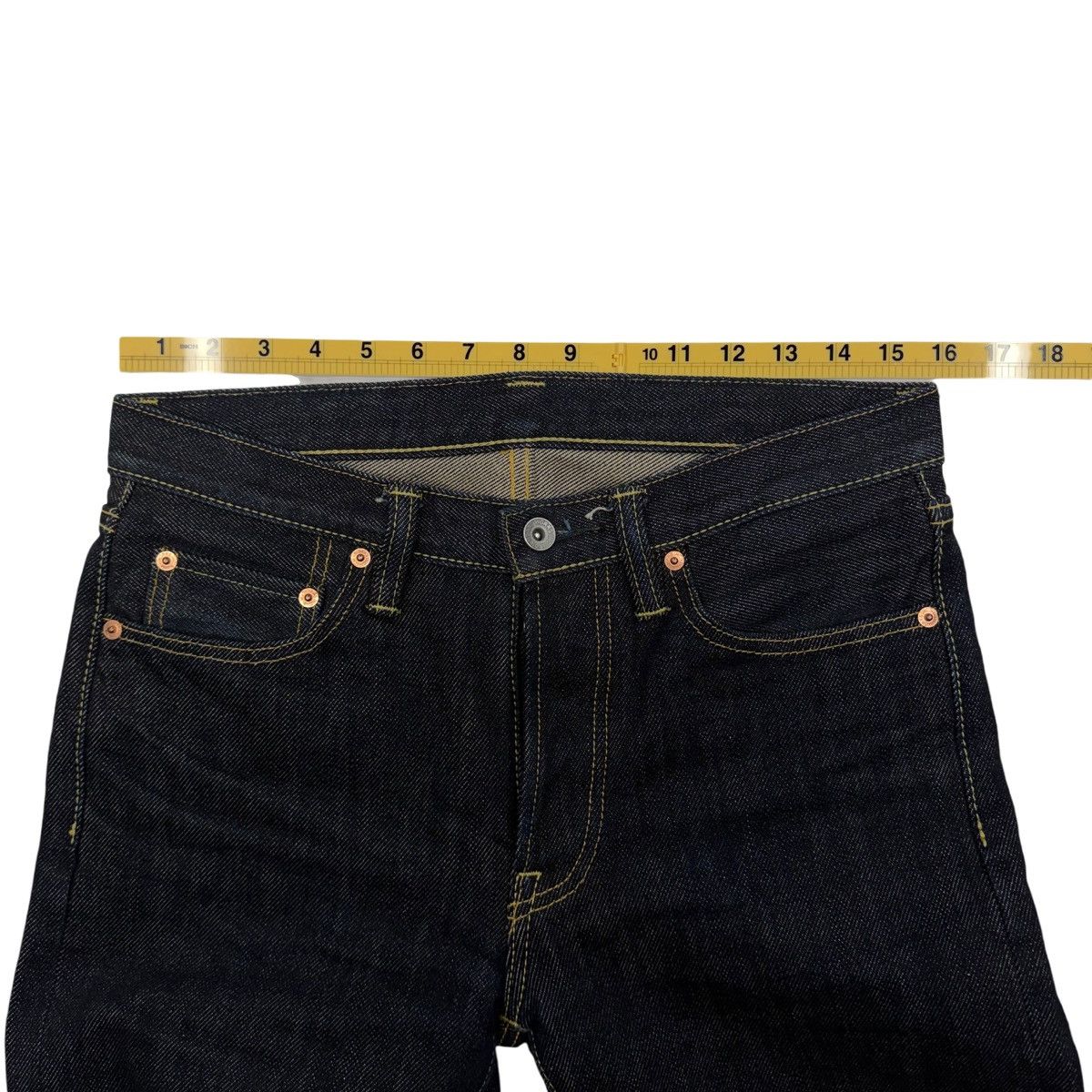Iron Heart 21oz 666S Slim Straight Denim Jeans Size US 30 / EU 46 - 11 Thumbnail