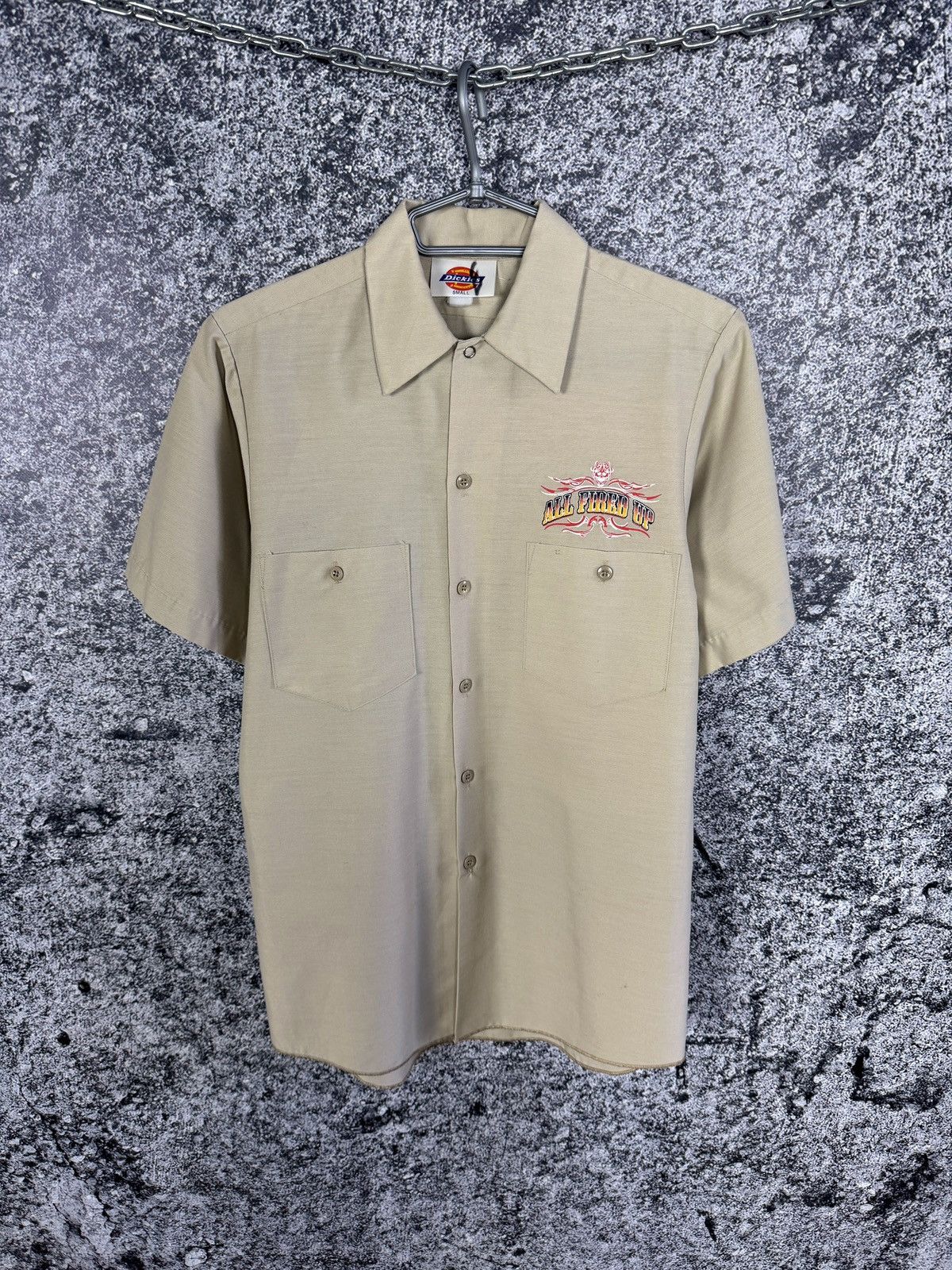 Dickies Dickies Short Sleeve Work Shirt Junkyard Garage Vintage Sz S Size US S / EU 44-46 / 1 - 2 Thumbnail