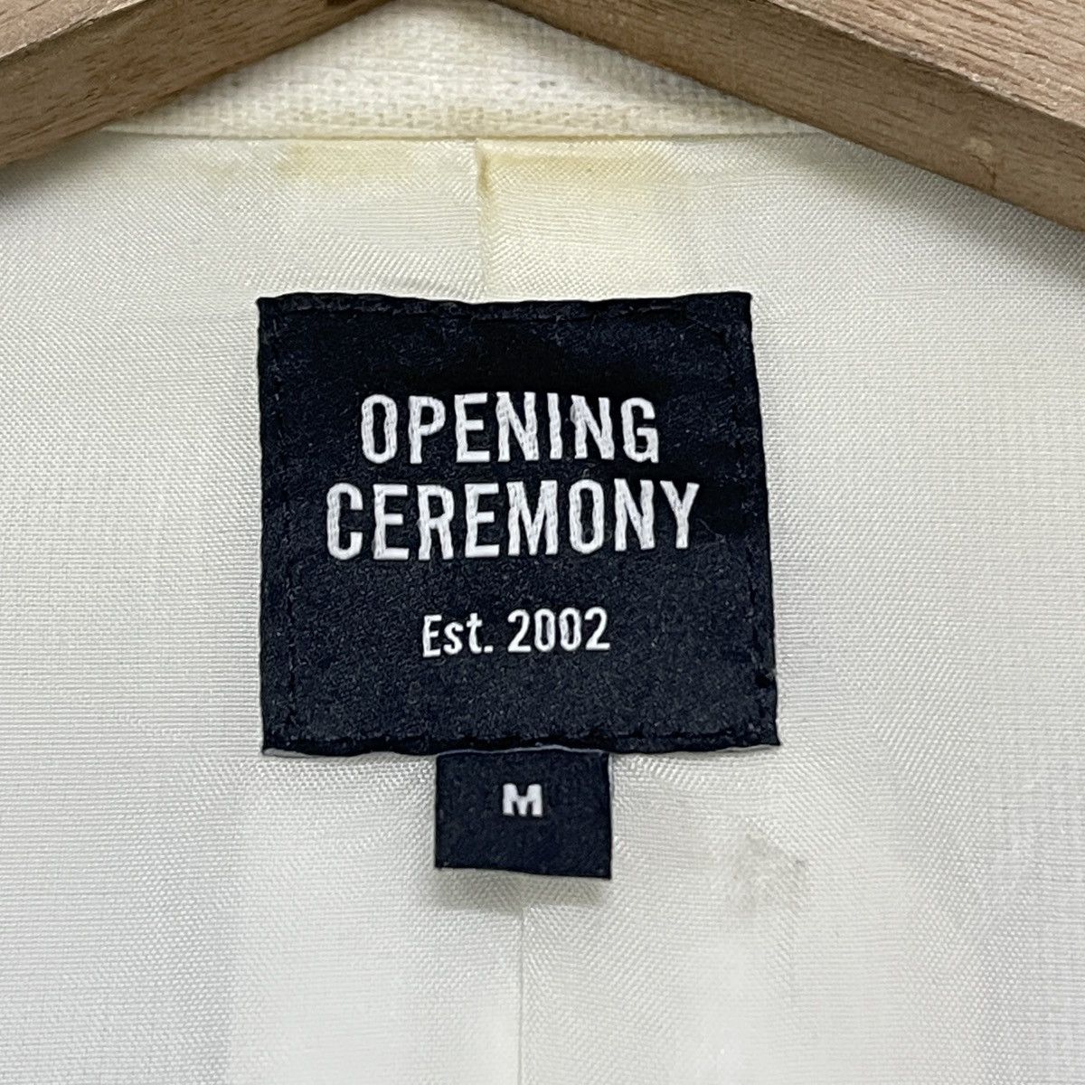 Opening Ceremony Opening Ceremony Off White Minimalist Cropped Zip-Up Jacket Size US M / EU 48-50 / 2 - 18 Thumbnail