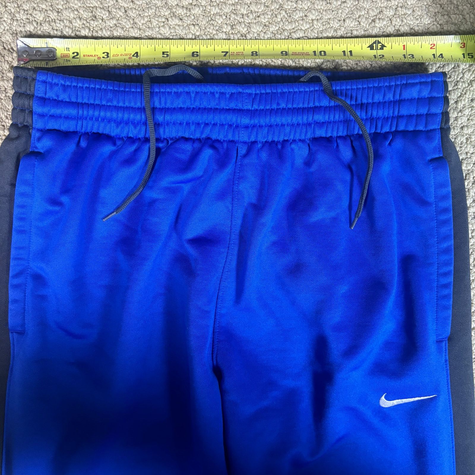 Nike y2k 2000s style Nike baggy wide leg blue sweatpants 28x30 M Size US 28 / EU 44 - 6 Thumbnail