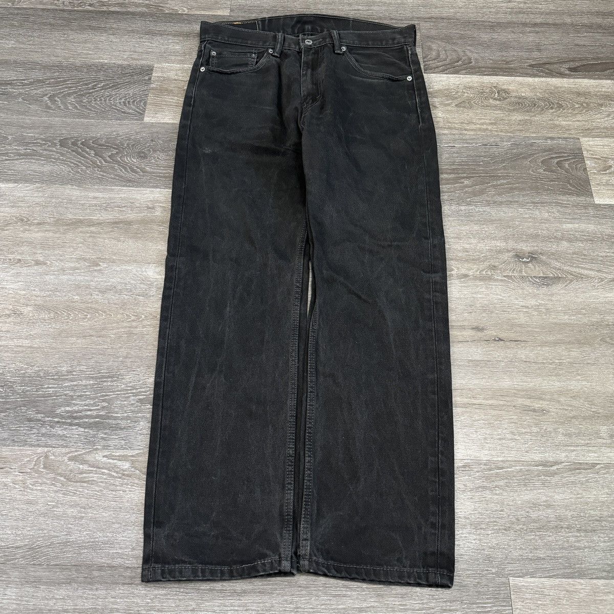 Levi's × Vintage Essential Vintage y2k Levi’s 505 black wide leg jeans Size US 33 - 2 Thumbnail