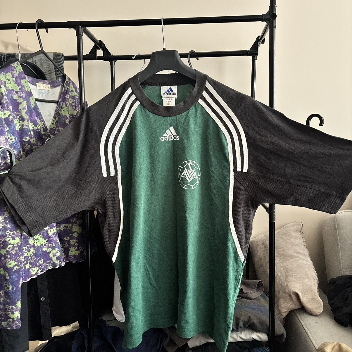 Adidas Rare Vintage 00’s Y2K Adidas Jersey T-Shirt Size US L / EU 52-54 / 3 - 1 Thumbnail