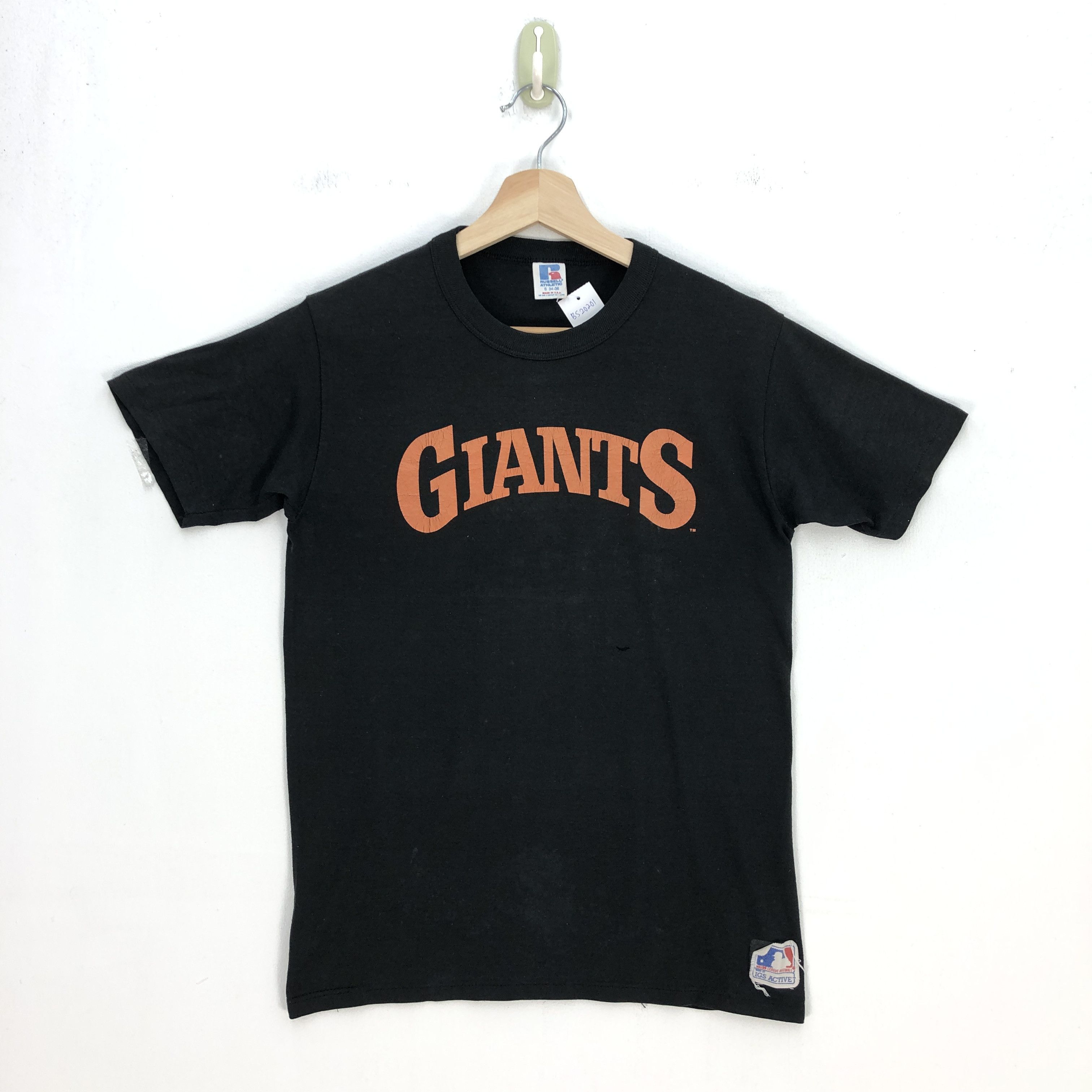 Giant Vintage 90s Giant T Shirt Sportswear MLB Russell Athl Tees Size US S / EU 44-46 / 1 - 1 Thumbnail