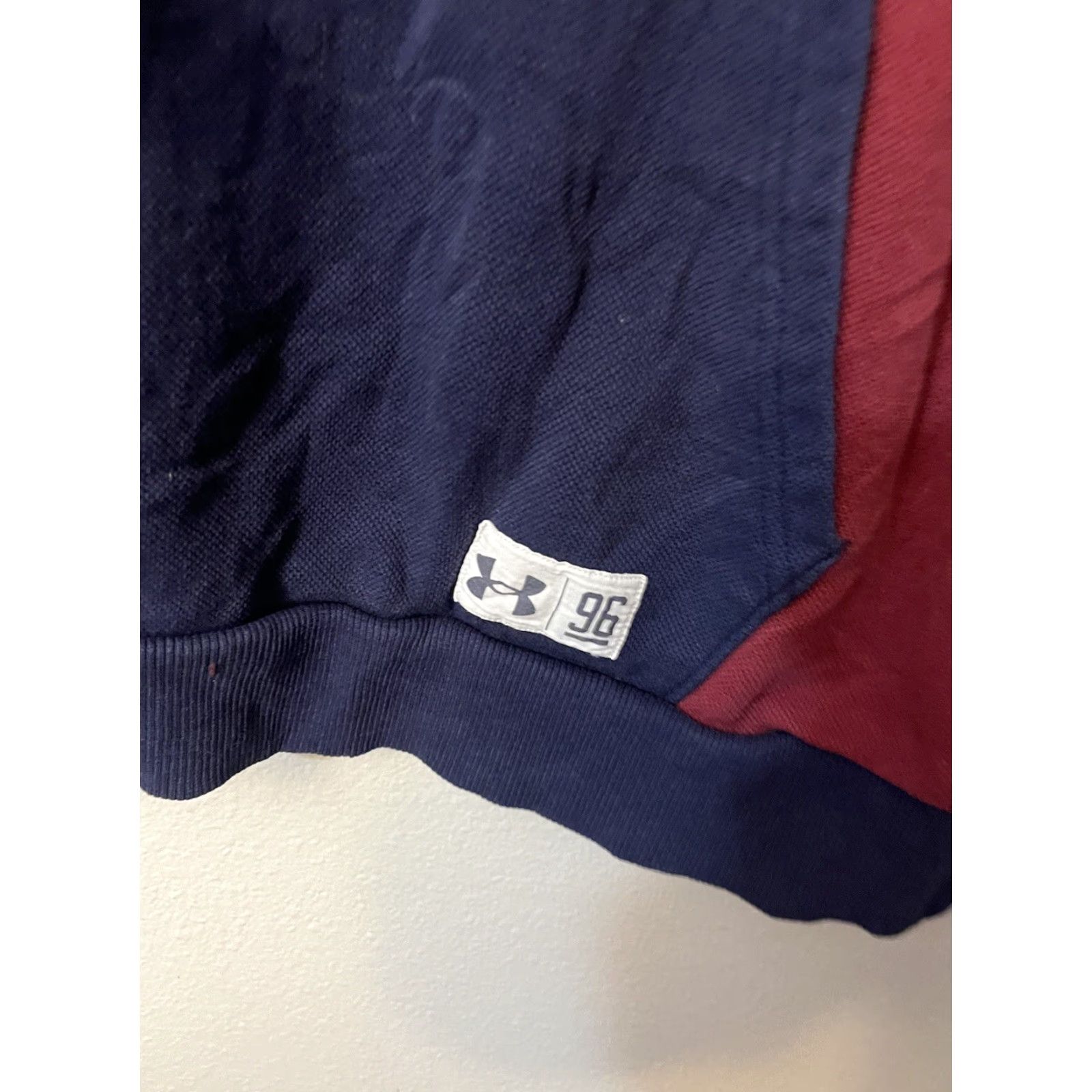 Under Armour Under Armour Sweatshirt Mens Large Red Blue Colorblock Logo 96 Size US L / EU 52-54 / 3 - 2 Thumbnail