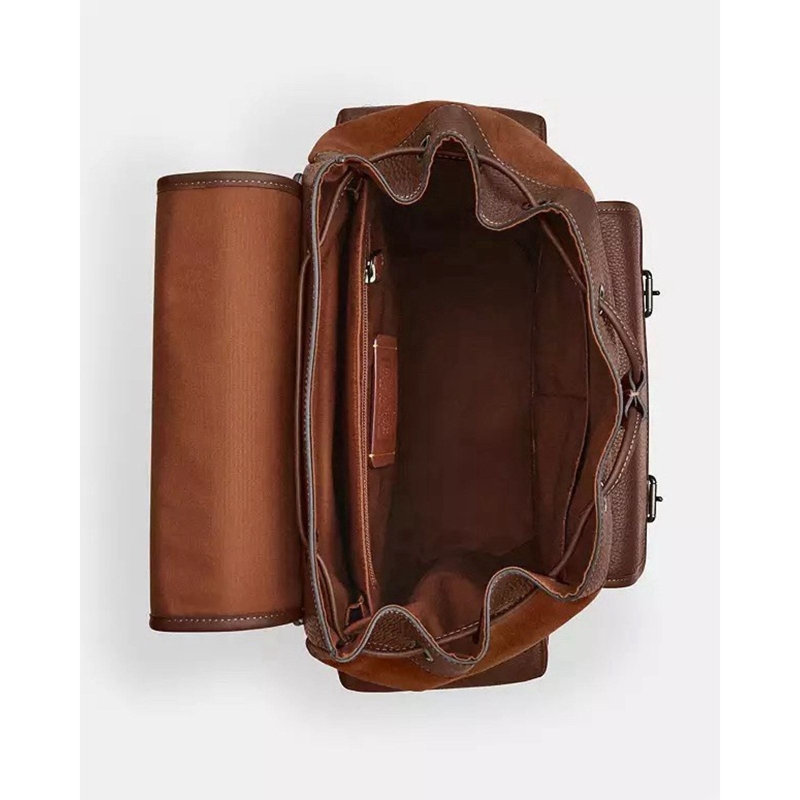 Coach NWT Coach MEN's Sprint Backpack CCG12 suede Cognac/Sienna Size ONE SIZE - 12 Thumbnail