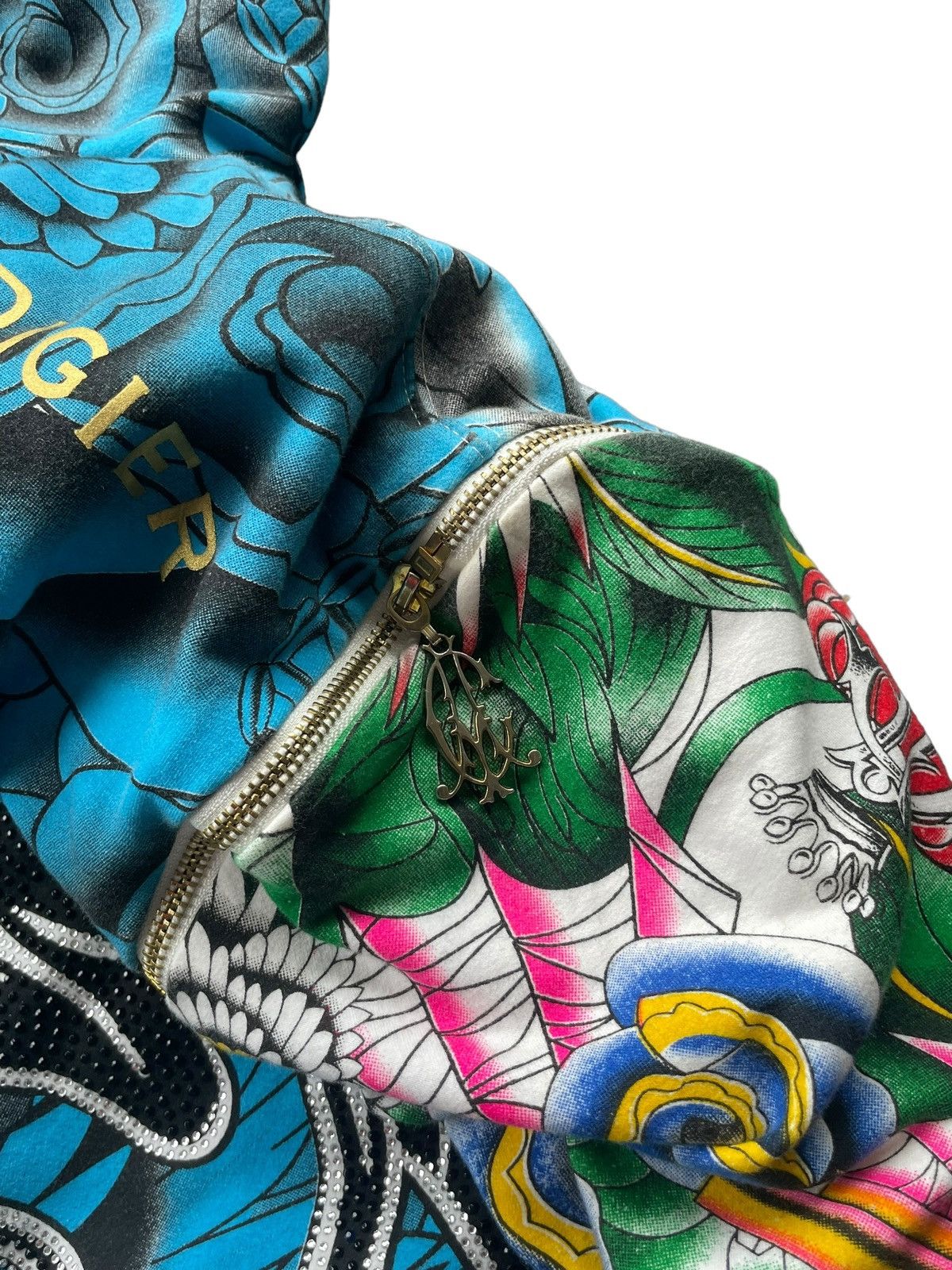 Christian Audigier Christain Audiger Zipper Hoodie Size US M / EU 48-50 / 2 - 8 Thumbnail