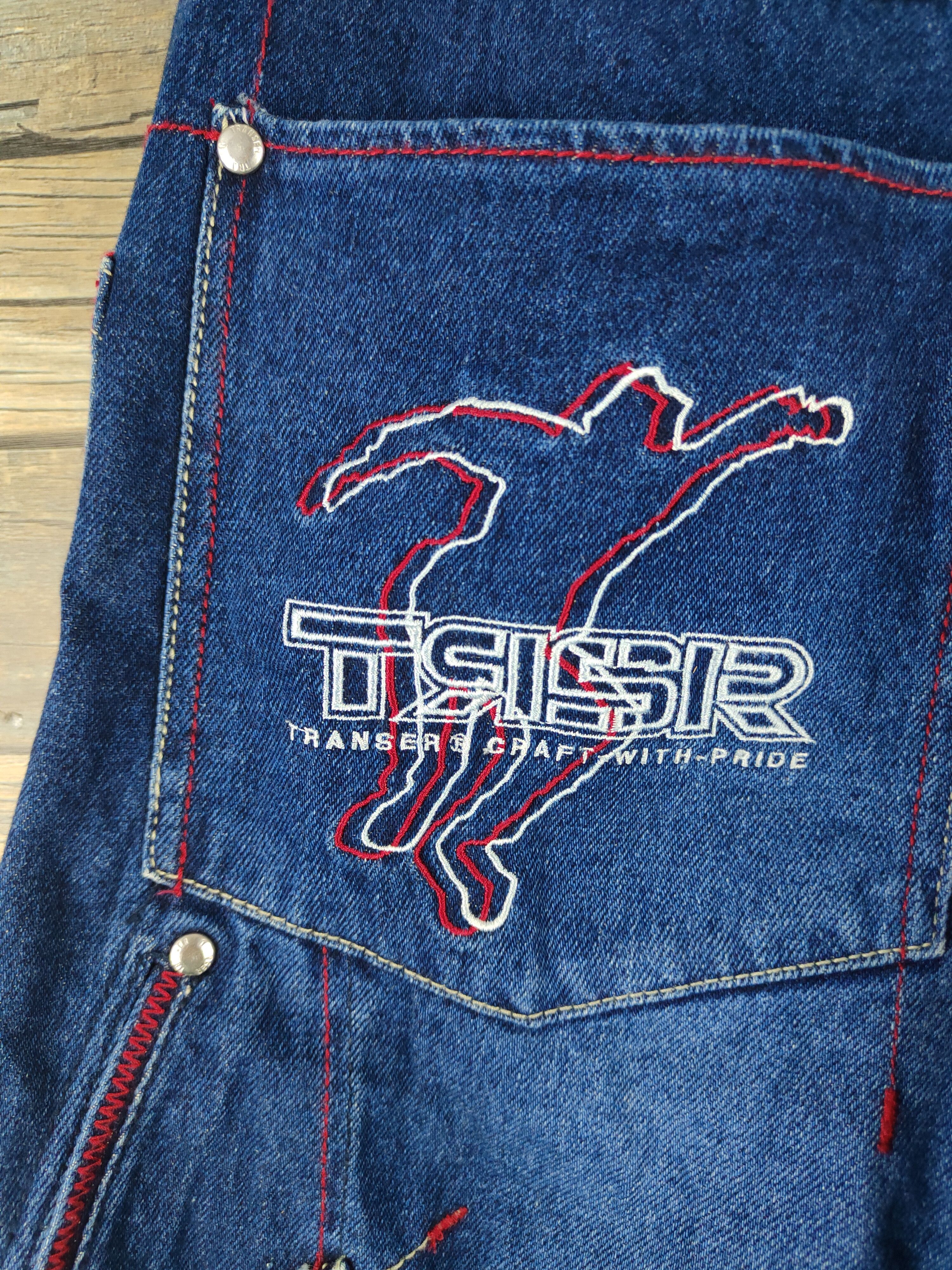 Japanese Brand DL Transer Blue Distressed Ripped Jeans #2438 Size US 28 / EU 44 - 10 Thumbnail