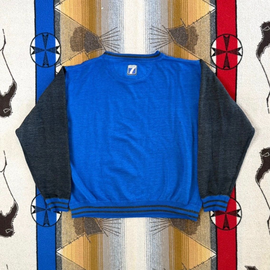 Logo 7 VINTAGE Logo 7 Sweatshirt Crewneck Detroit Lions Blue L Men's 90s Sports USA 1995 Size US L / EU 52-54 / 3 - 2 Thumbnail