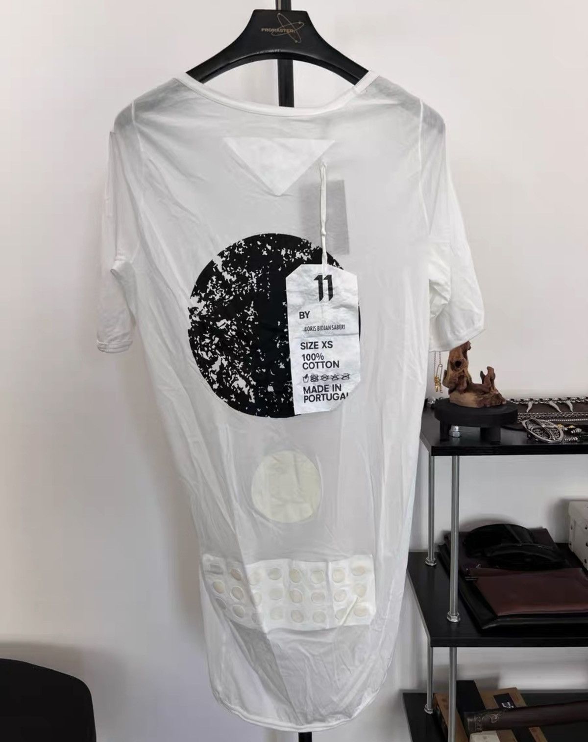 11 By Boris Bidjan Saberi 11ByBBS Screen-Print Cotton T-Shirt Size US XS / EU 42 / 0 - 1 Thumbnail