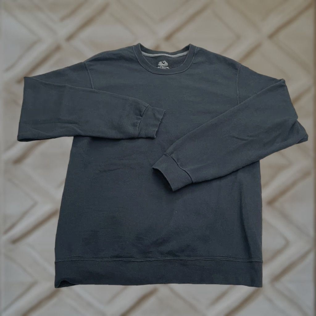 Fruit Of The Loom Fruit Of The Loom Sweatshirt Mens M Black Crew Neck Pullover Fleece Size US M / EU 48-50 / 2 - 1 Thumbnail