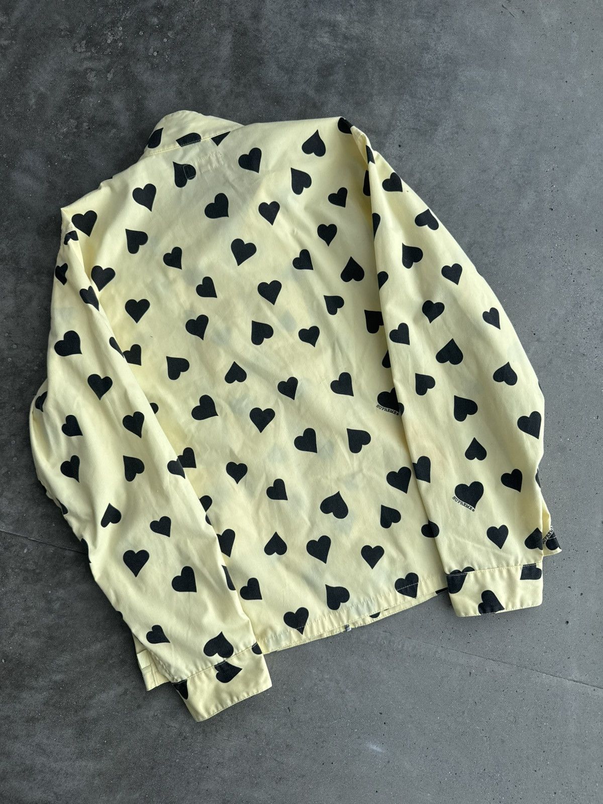 Supreme Supreme Light Jacket Heart Butter Yellow rare streetwear Size US L / EU 52-54 / 3 - 6 Thumbnail