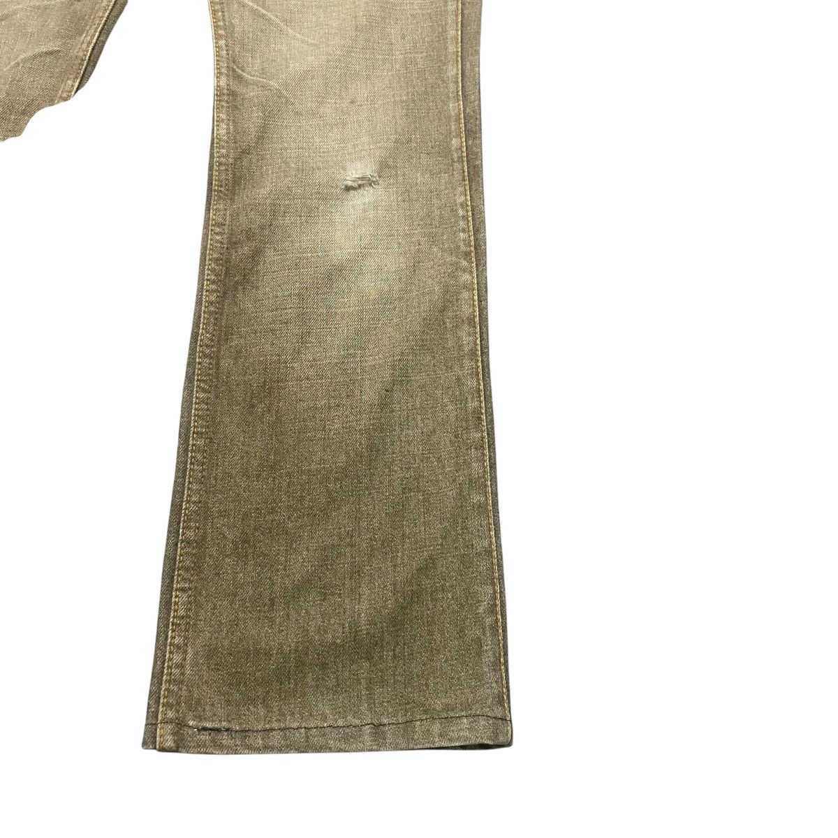 Nicole Club Nicole Club Denim Snake Skin Leather Flare Jeans Size US 29 - 8 Thumbnail