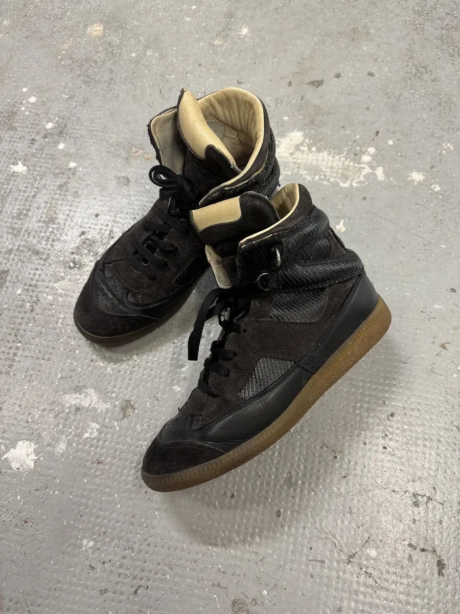 Maison Margiela Maison Margiela High Black & Brown Leather High Gum Shoes Size US 6 / IT 36 - 3 Thumbnail