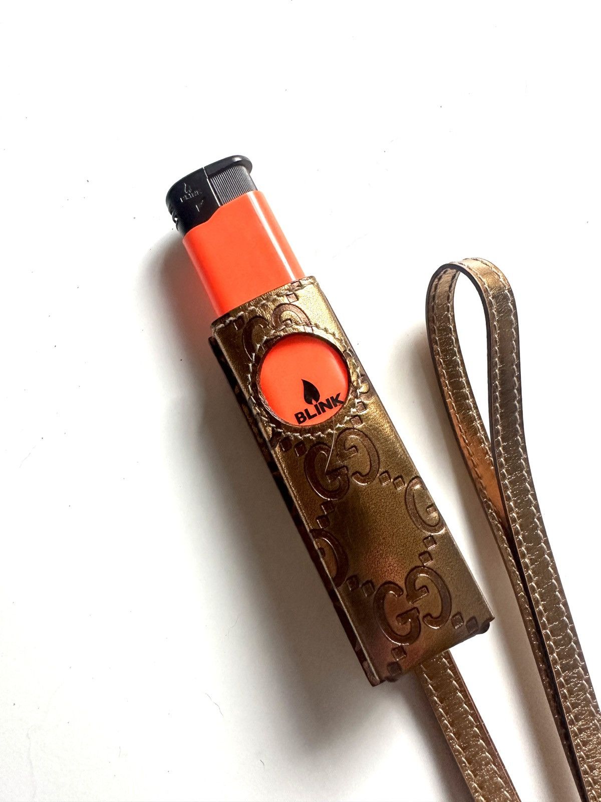 Gucci ⭐️GUCCI⭐️GG Gold Leather Lighter Case - Mint⭐️⭐️⭐️⭐️⭐️ Size ONE SIZE - 1 Thumbnail