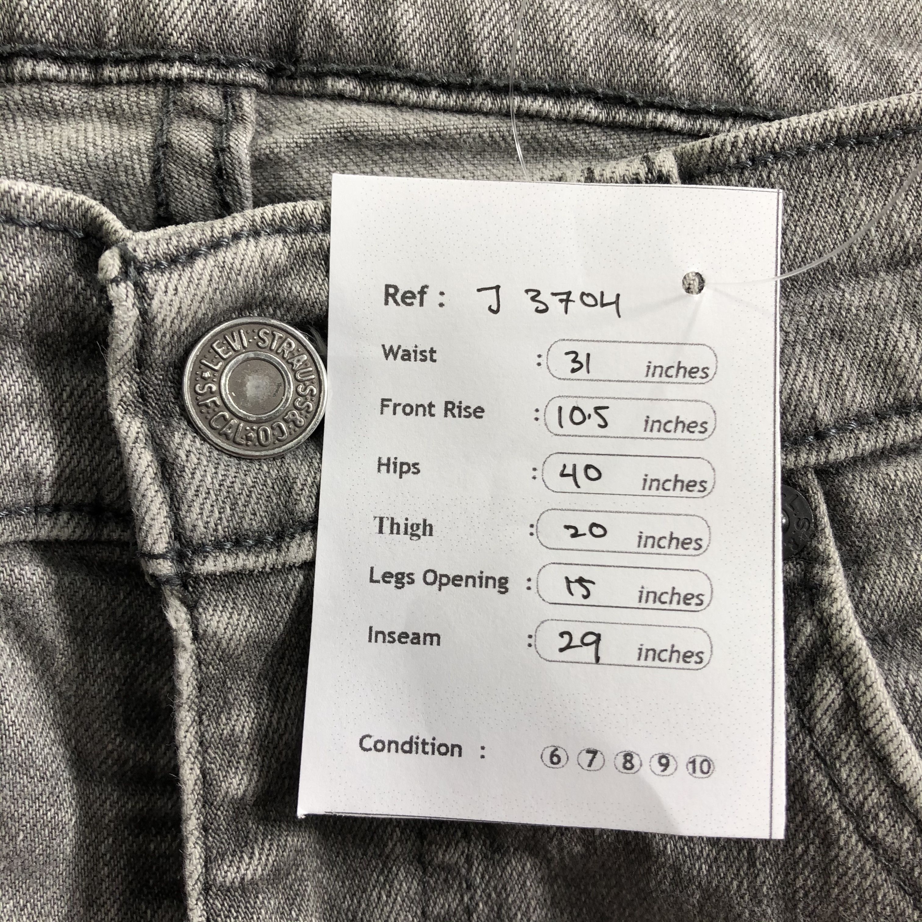 Levi's Vintage Levis 514 Jeans-J3704 Size US 31 - 11 Thumbnail