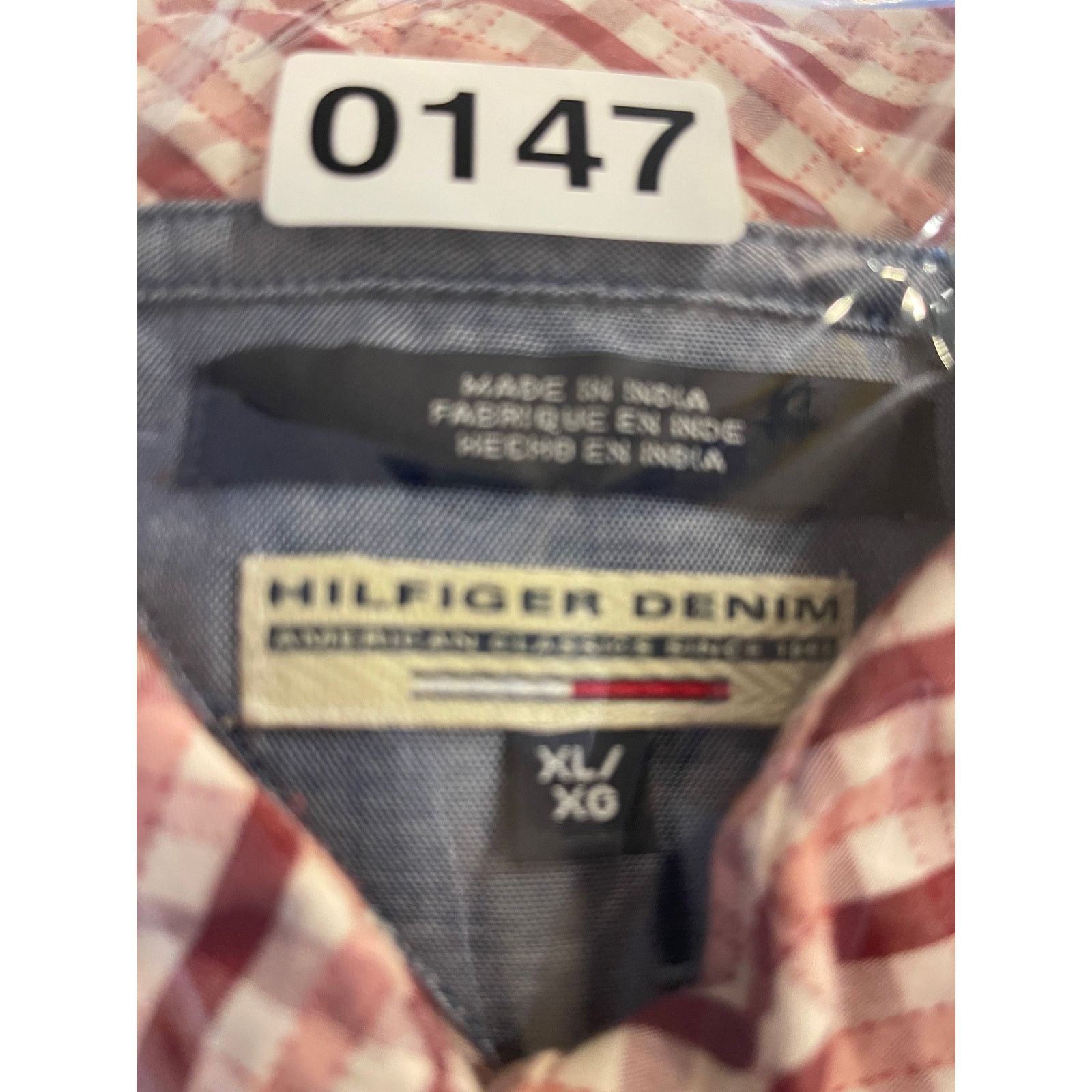 Tommy Hilfiger Tommy Hilfiger Denim XL Red Plaid Button Shirt Short Sleeve Size US XL / EU 56 / 4 - 6 Thumbnail