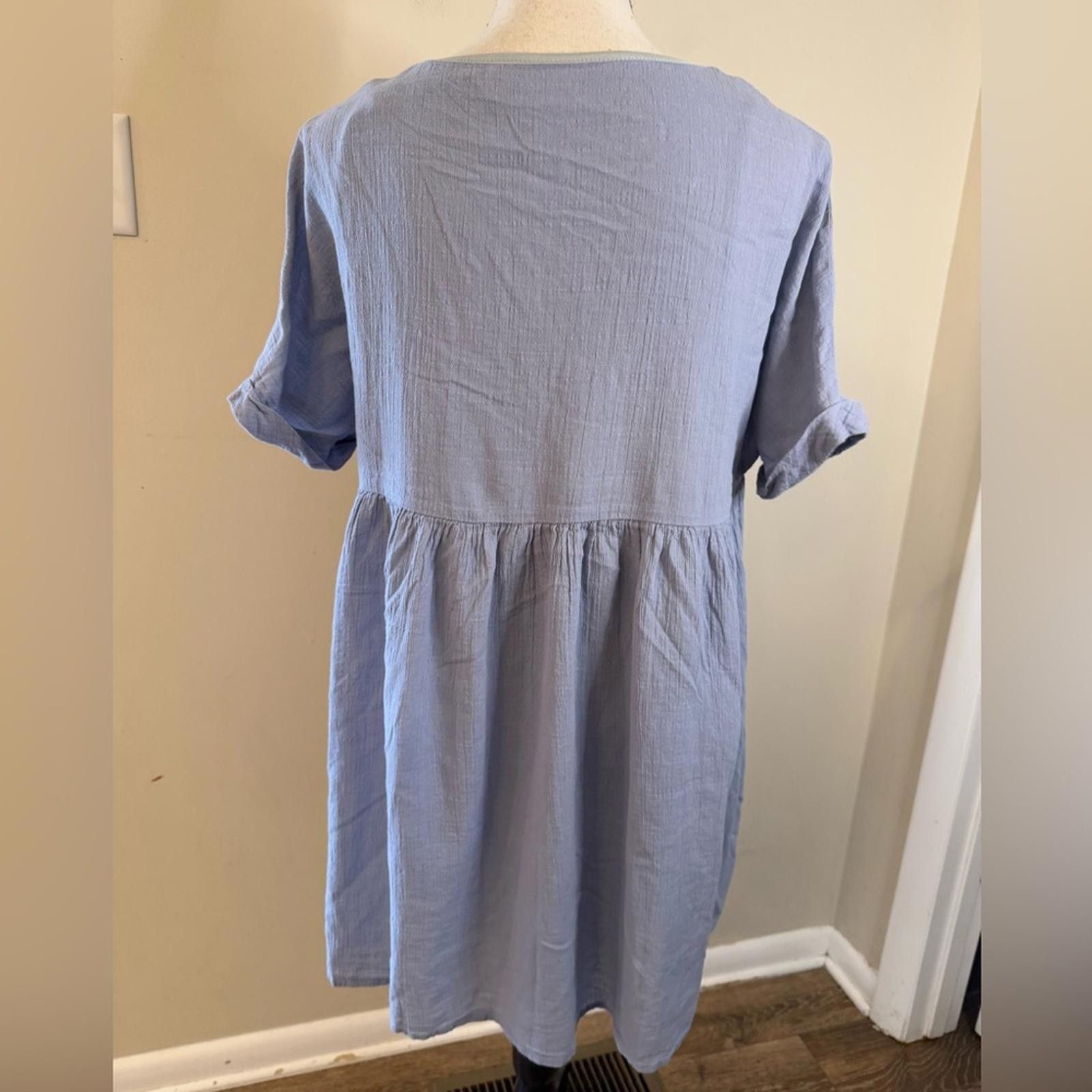 Other Listicle light blue mini dress with gray undertones SZ SM Size S / US 4 / IT 40 - 3 Thumbnail