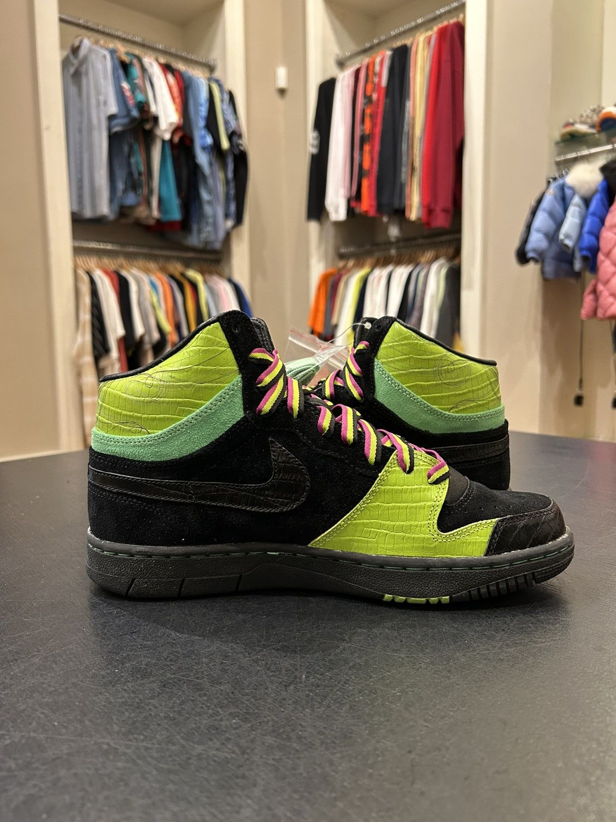 Nike Nike Court Force Hi ‘Black Green’ Size US 9 / EU 42 - 4 Thumbnail