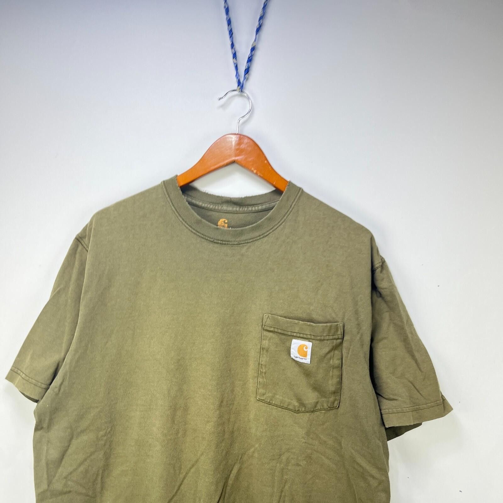 Carhartt Vintage Carhartt Faded Pocket Shirt Large Olive Size US L / EU 52-54 / 3 - 2 Thumbnail