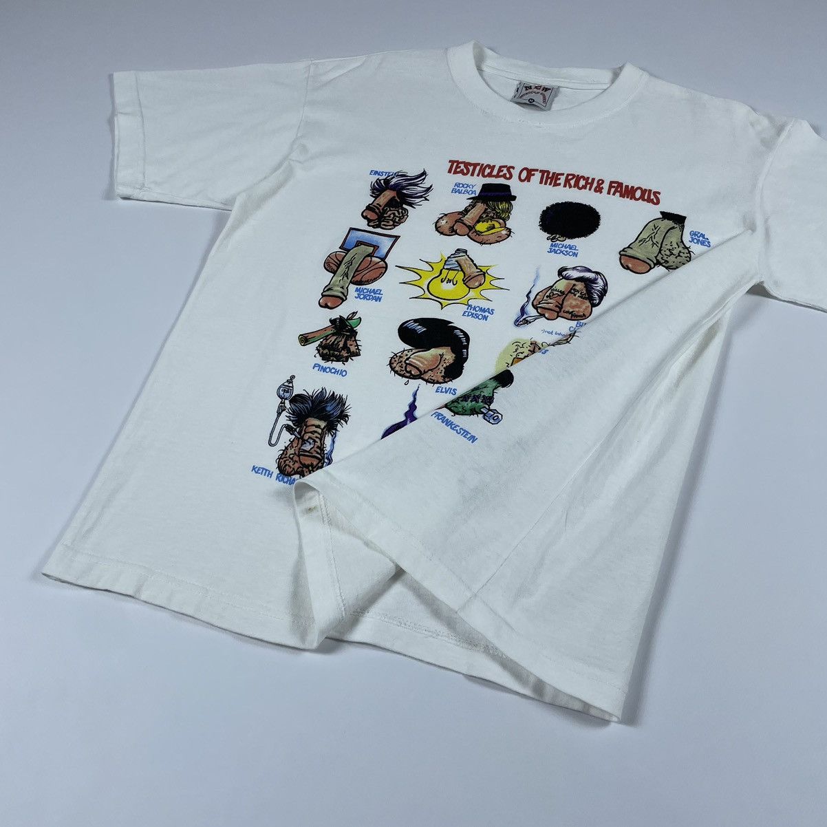 Vintage Vintage funny print T-shirt Testicles of the Rich & Famous Size US M / EU 48-50 / 2 - 4 Thumbnail