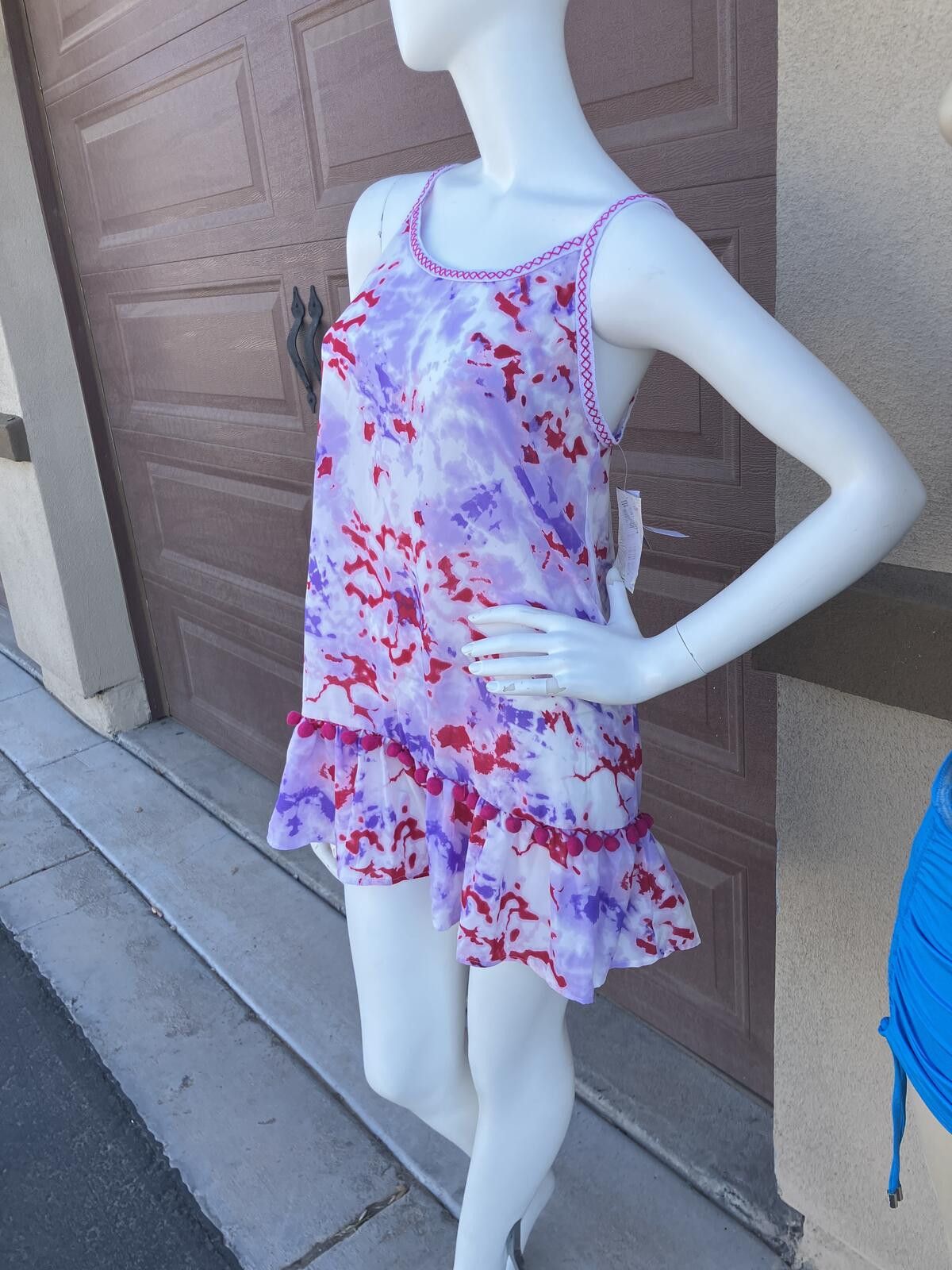 Other NWT Miken Swim Tie-Dye Ruffle Hem Dress Cover-Up Size Small Size ONE SIZE - 1 Thumbnail