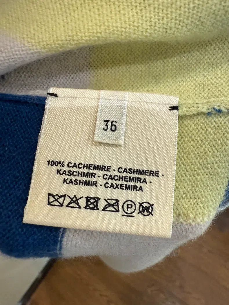 Hermes Hermes Blue Chain Pattern Cashmere Sweater Size XS / US 0-2 / IT 36-38 - 5 Thumbnail