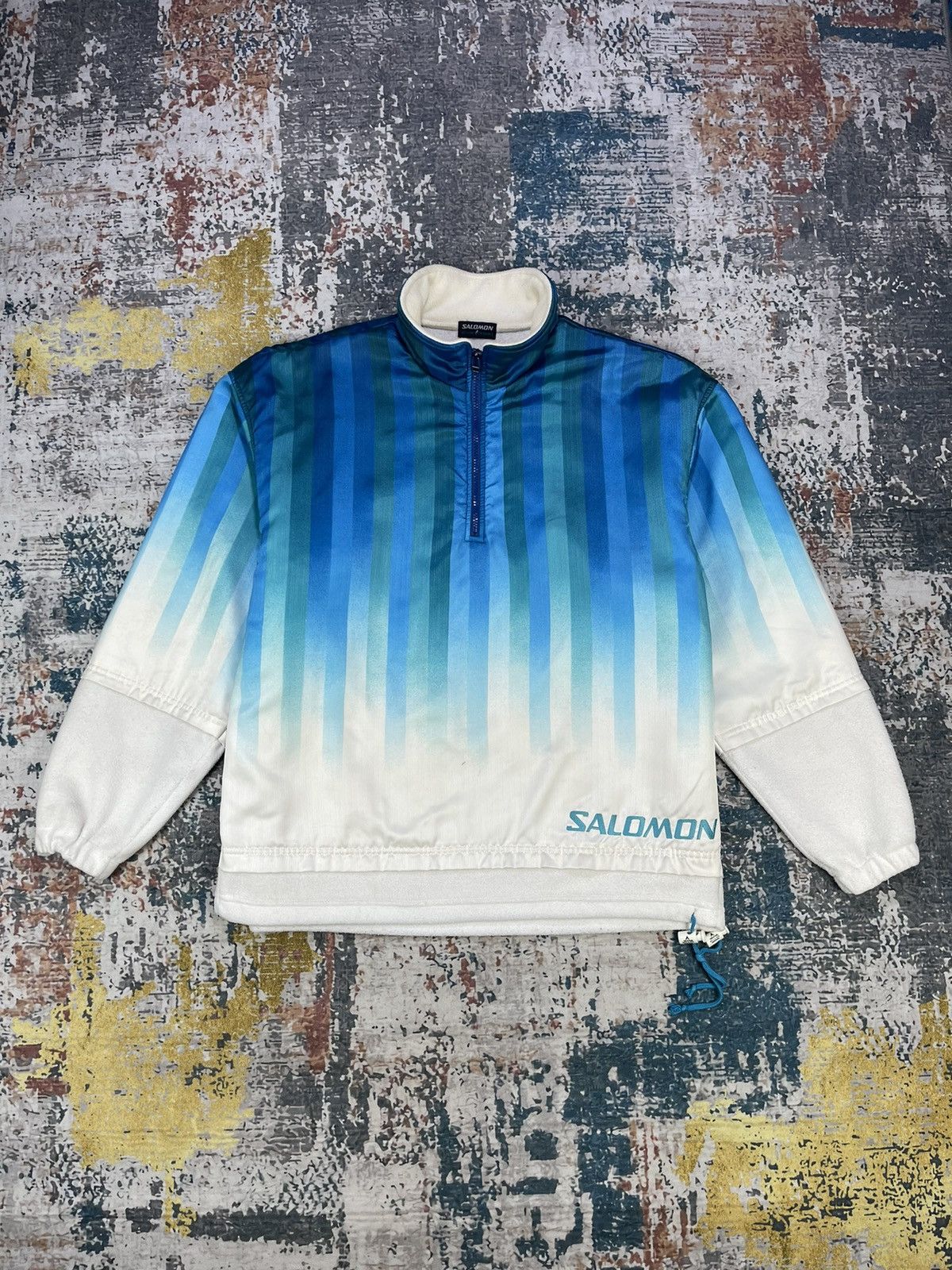 Salomon Vintage Salomon Half Zipper Unisex Pull Over Jackets Size US L / EU 52-54 / 3 - 1 Thumbnail