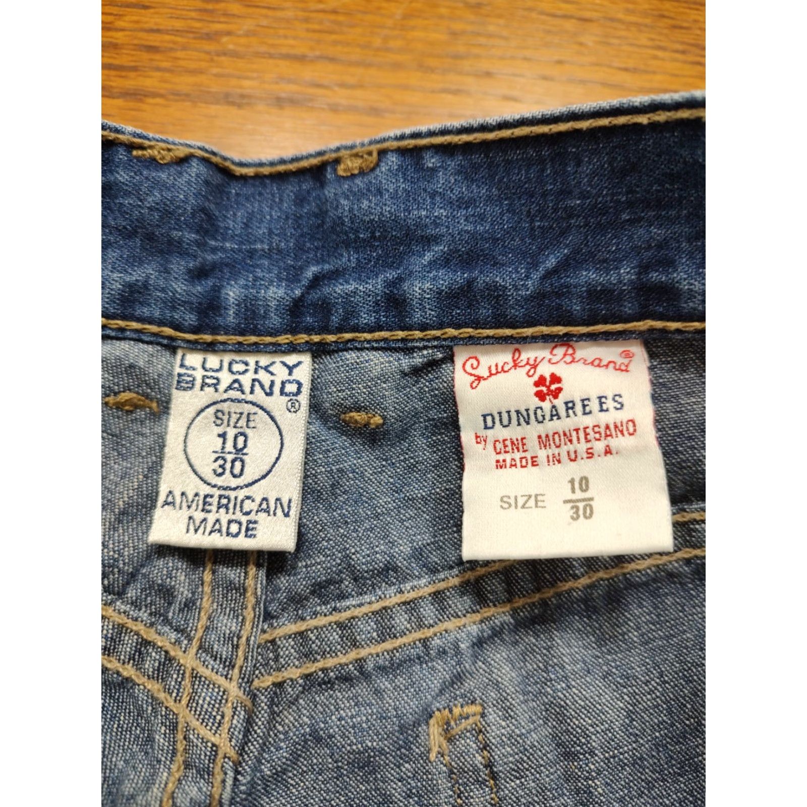 Lucky Brand VINTAGE Lucky Brand Jeans Dungarees 86 Flare 32 Inseam Womens Regular 10 Blue USA 90s Retro Size 32" / US 10 / IT 46 - 7 Thumbnail