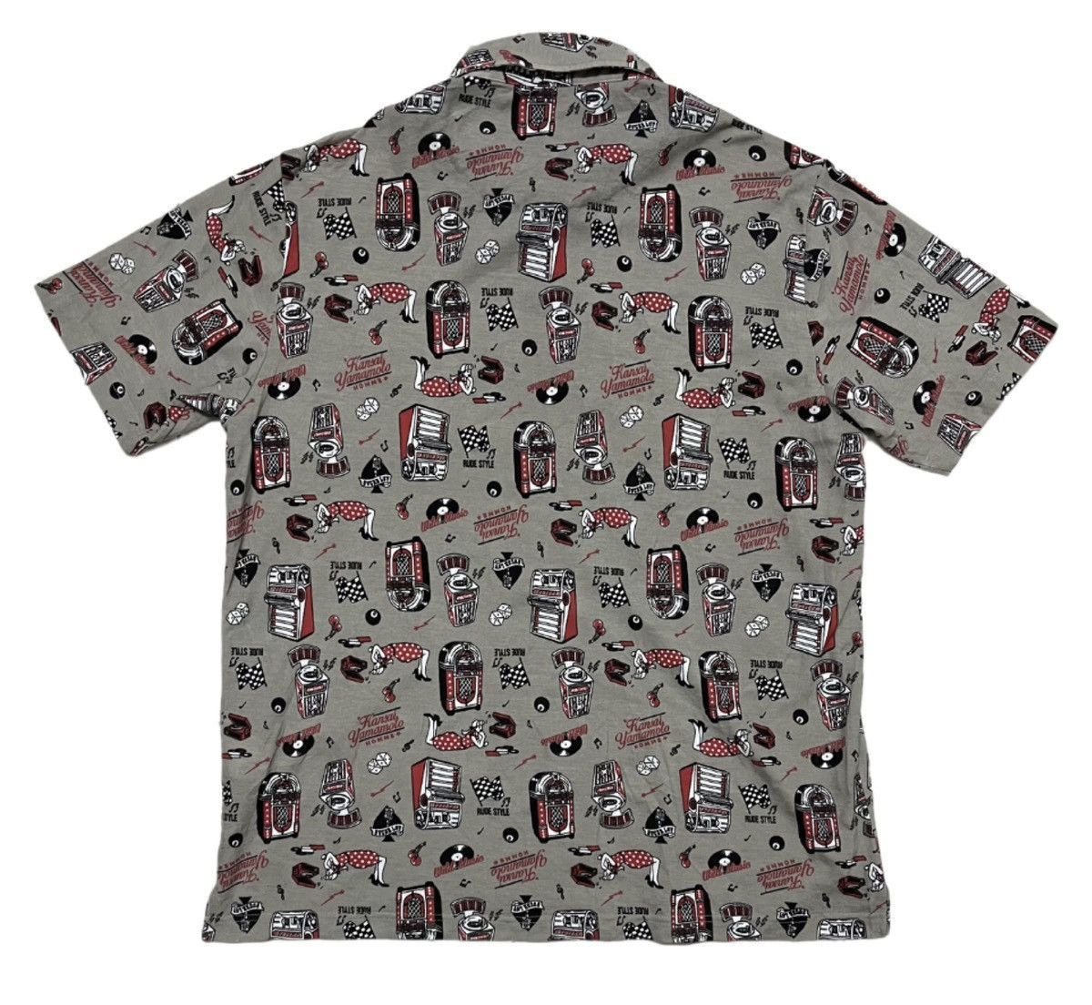 Kansai Yamamoto KANSAI YAMAMOTO HOMME Rare Design Fullprint Polo Shirt Size US XL / EU 56 / 4 - 2 Thumbnail