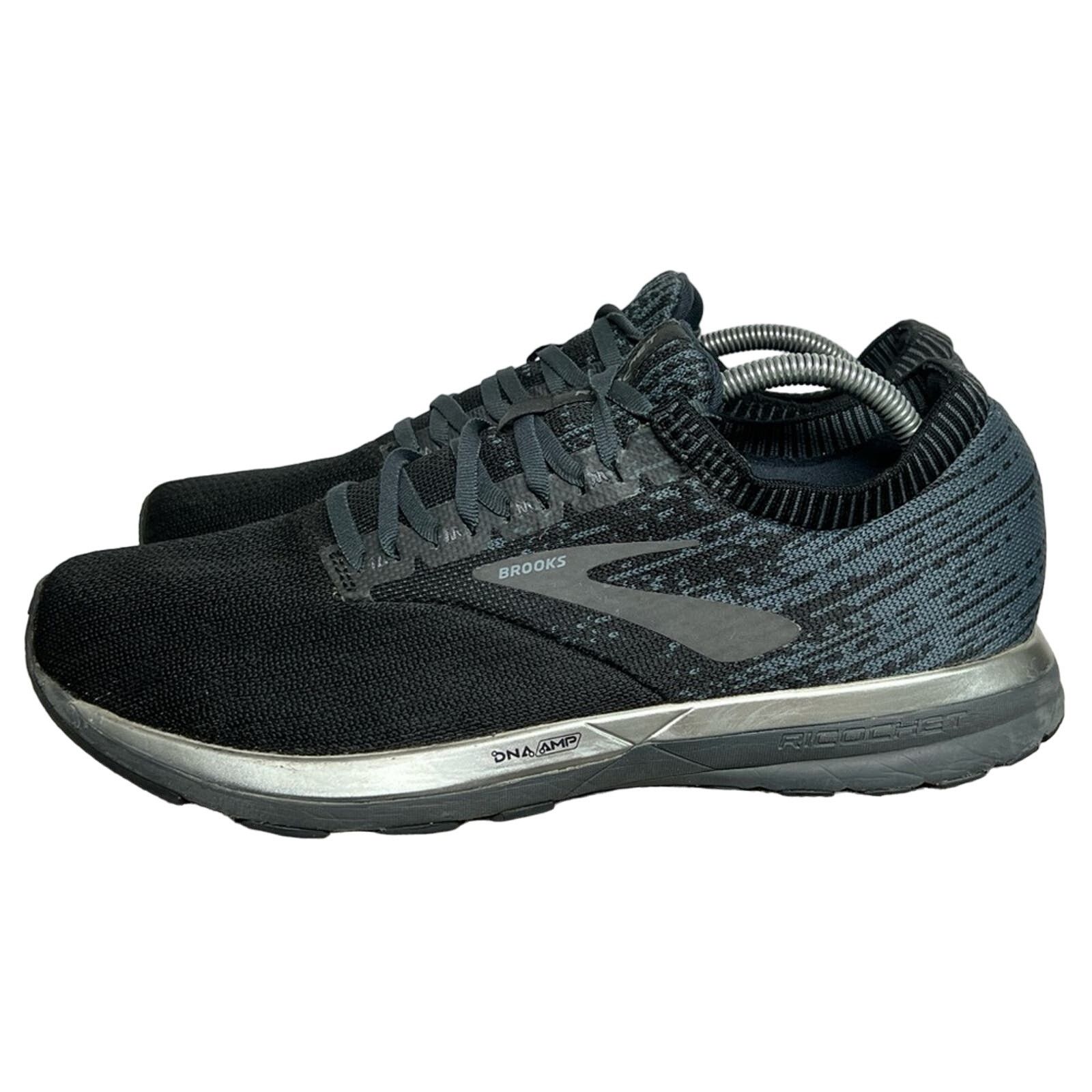 Brooks Brooks Men’s Ricochet Black Silver Running Shoes Size 11.5 Size US 11.5 / EU 44-45 - 2 Thumbnail