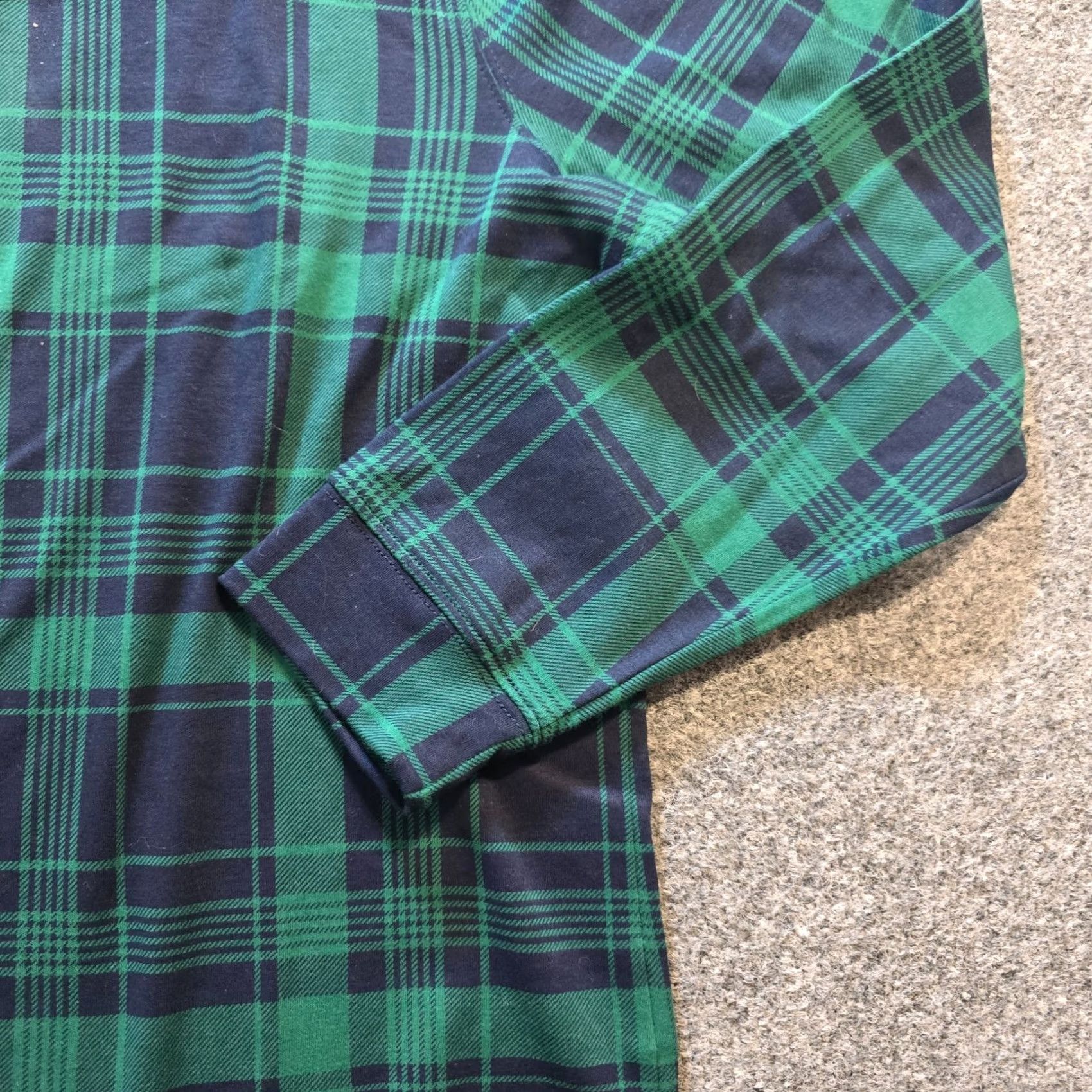 Vintage LL Bean Top Womens Large Petite Green Plaid Tartan Blackwatch Turtleneck Casual Size L / US 10 / IT 46 - 3 Thumbnail