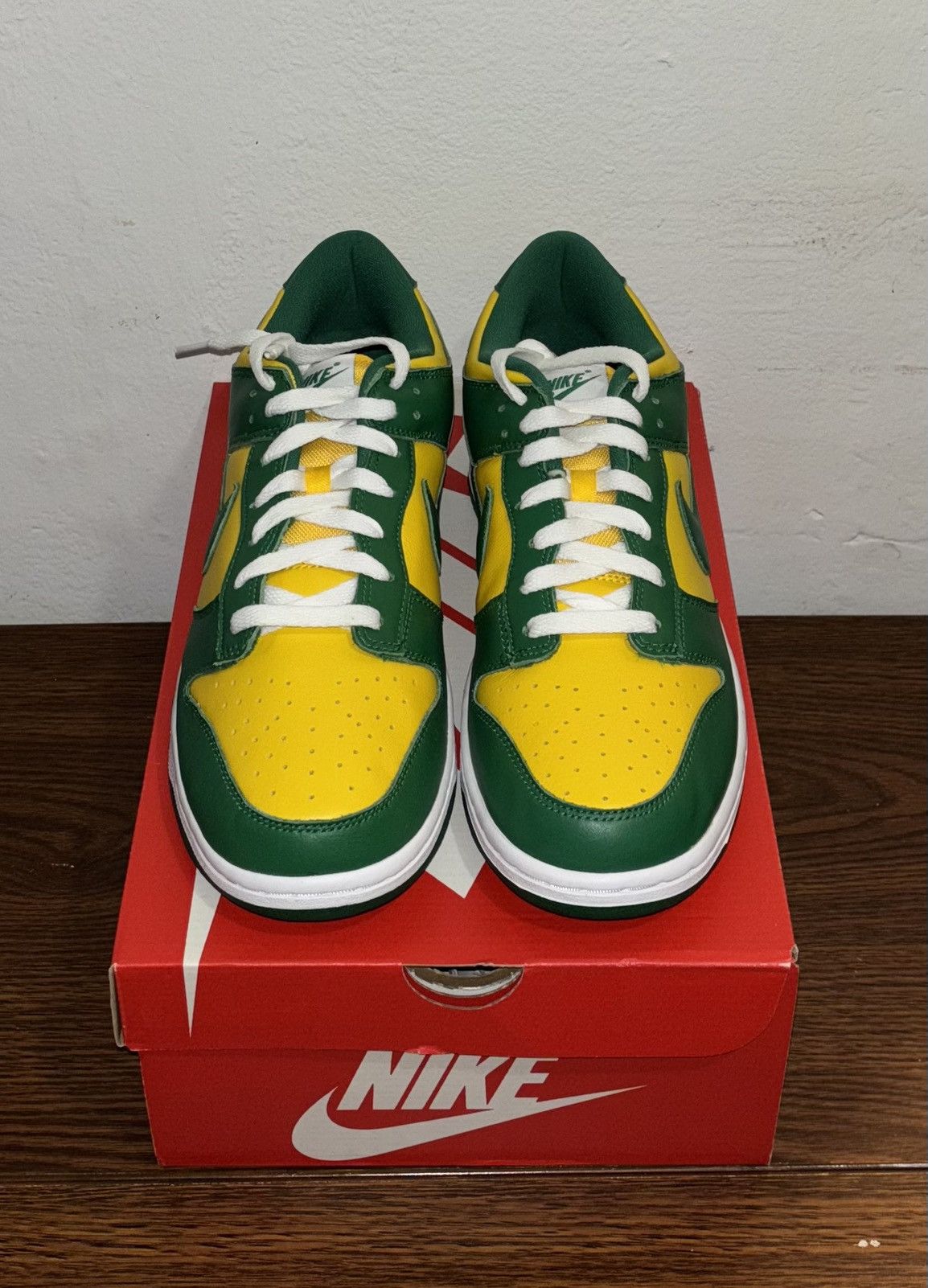 Nike Nike Dunk Low SP Brazil Yellow Green Size US 11 / EU 44 - 3 Thumbnail