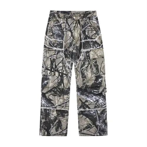 image of 20 Camouflage Baggy Flare Jeans Cargo, Men's (Size 35)