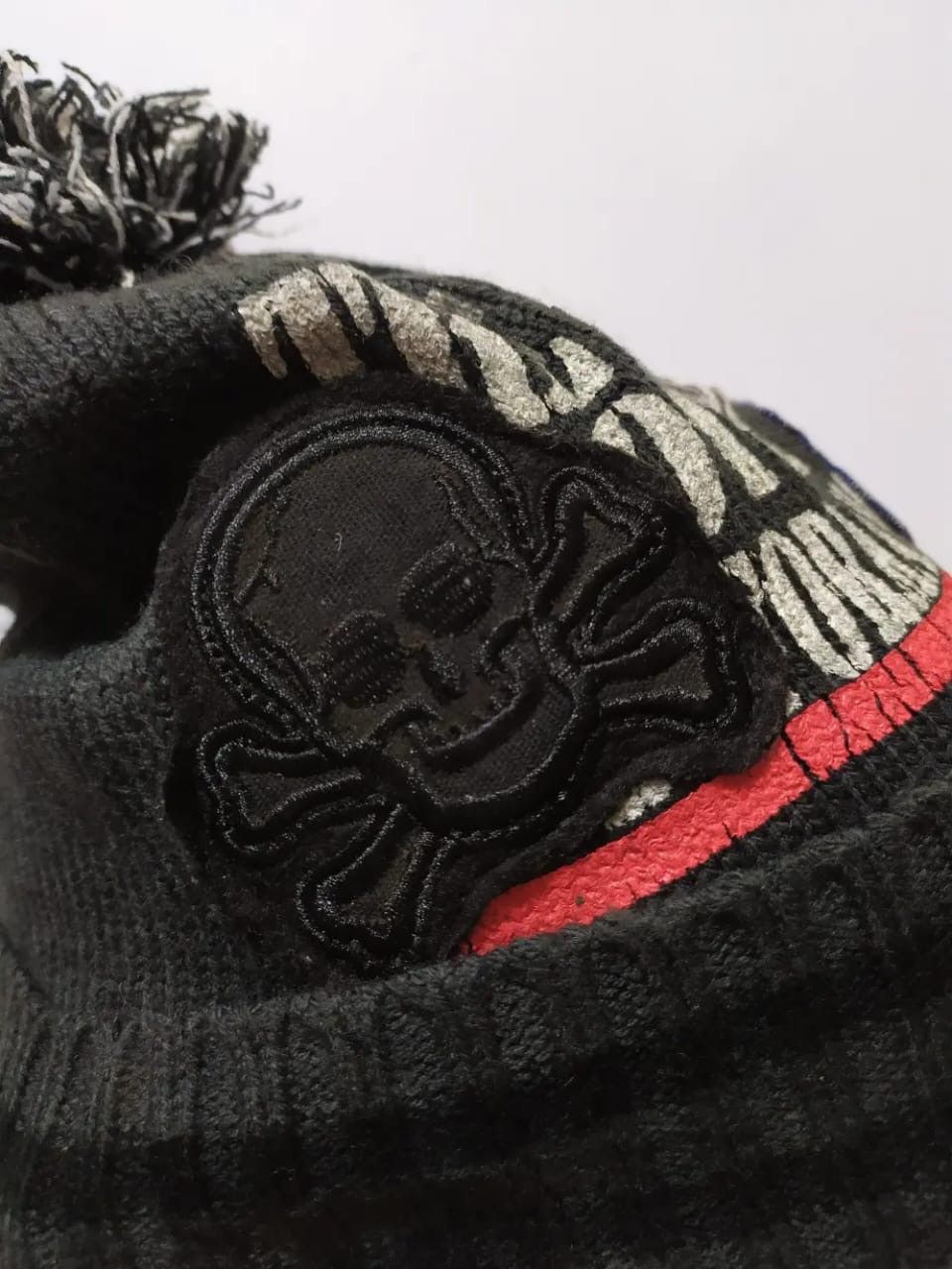 Japanese Brand Sky Bomber Skull Skeleton Punk Beanie Size ONE SIZE - 2 Thumbnail