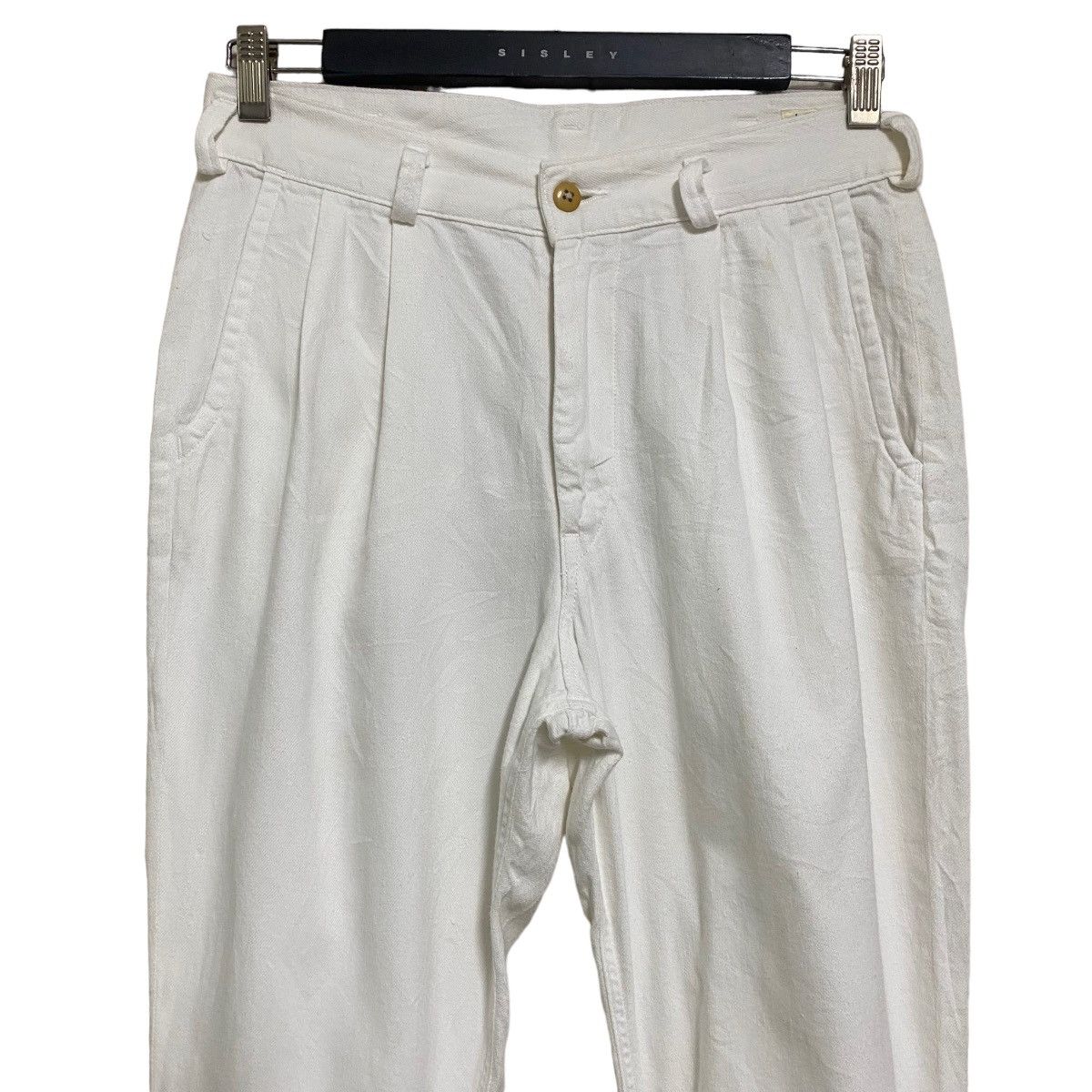 Orslow Orslow White Billy Cropped Pants Size US 29 - 6 Thumbnail