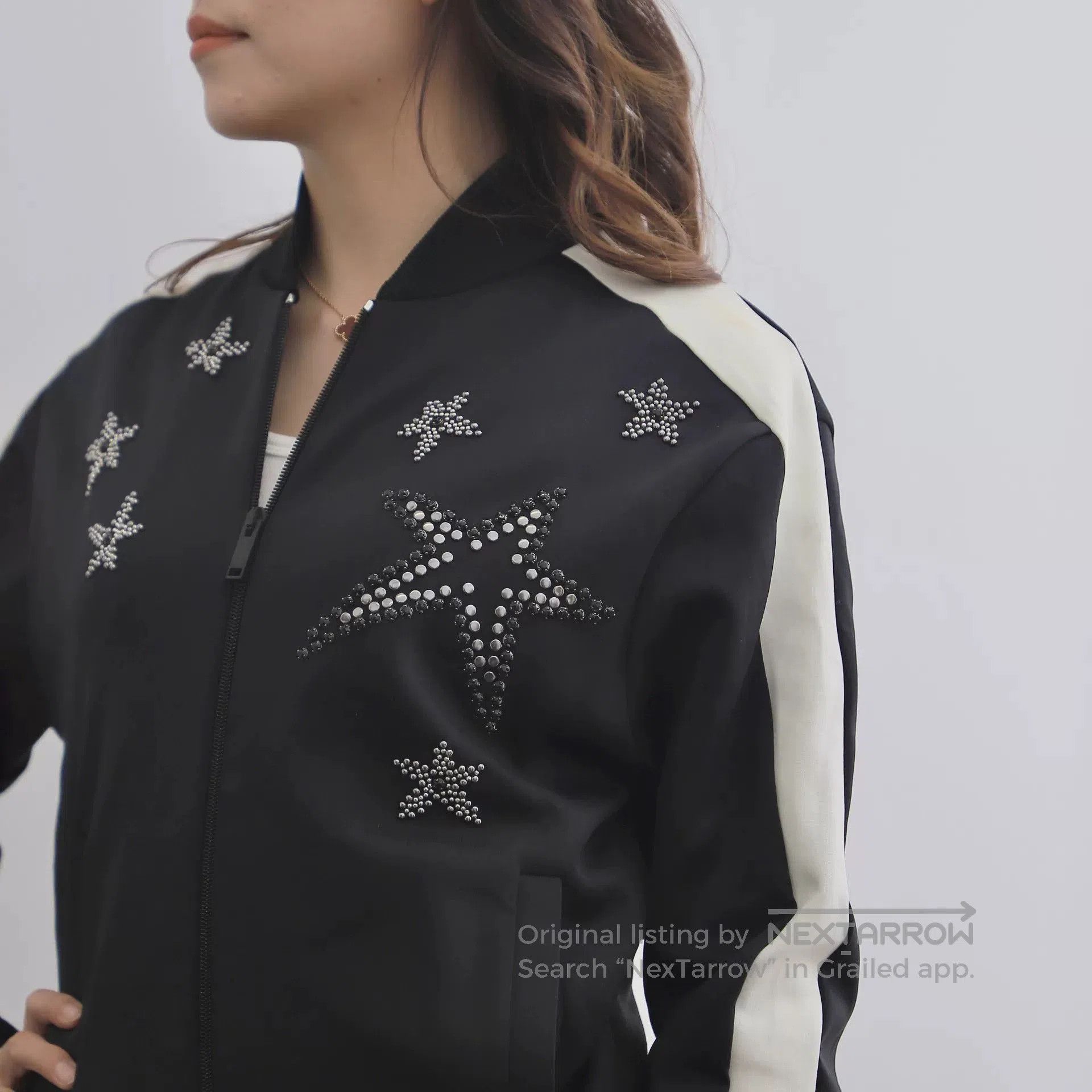 Valentino Valentino Black Star Rivet Baseball Jacket. Size S / US 4 / IT 40 - 2 Thumbnail