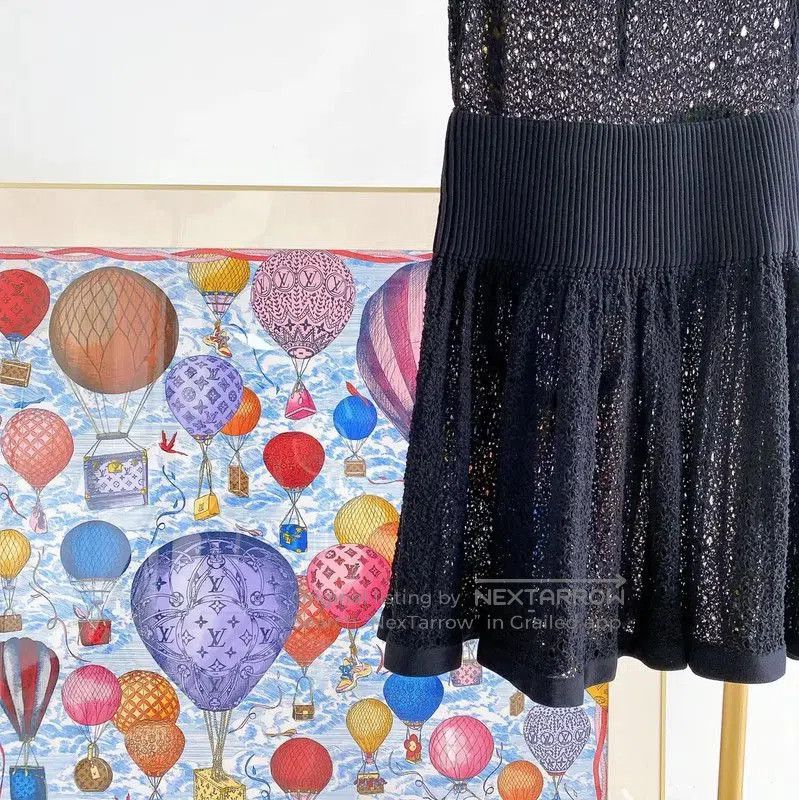 Chanel Chanel Summer Black Cotton Midi Dress . Size M / US 6-8 / IT 42-44 - 6 Thumbnail