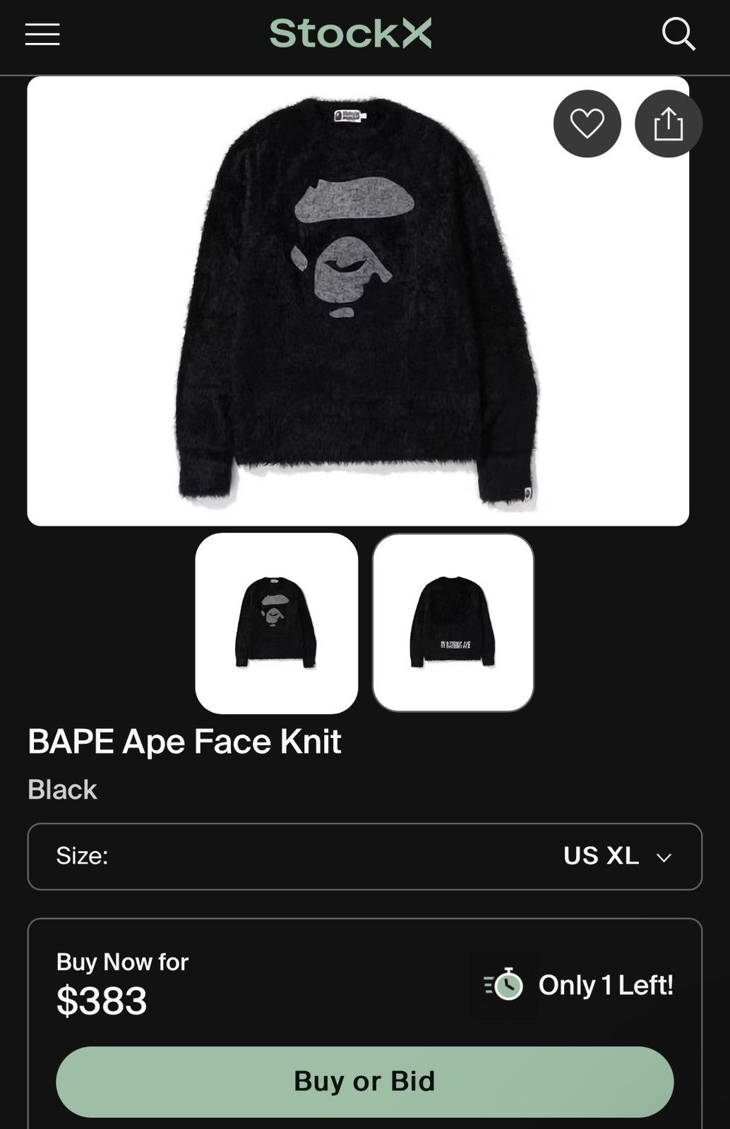 Bape Ape Face Knit Sweater Size US XL / EU 56 / 4 - 7 Thumbnail