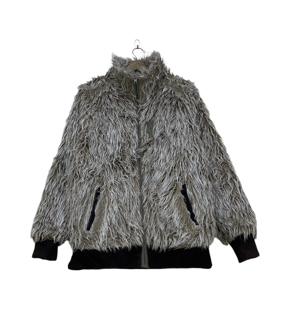 💥Japanese Brand Gym Master Reversible Faux Fur Jacket