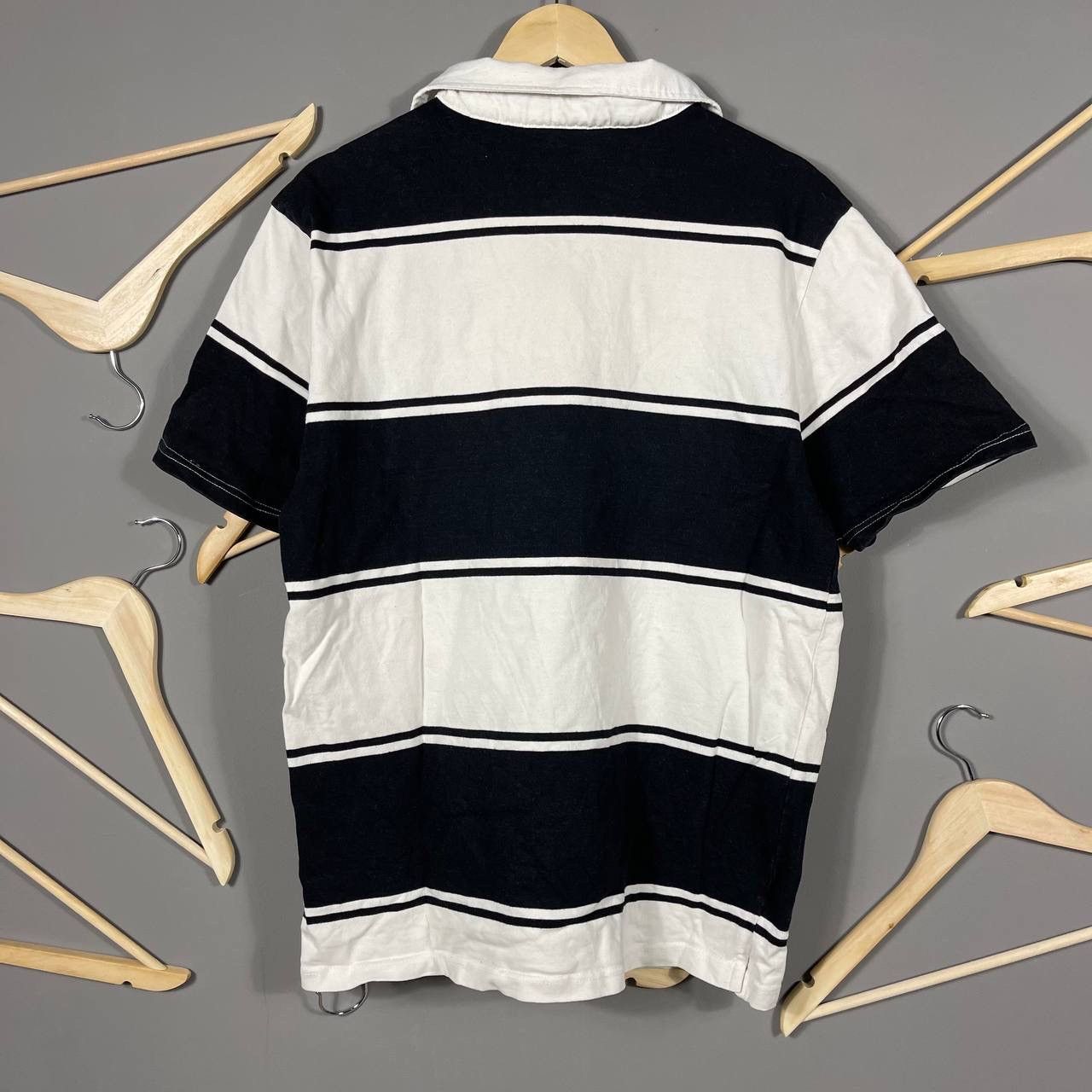 Vintage Barbarians Kooga Striped Rugby Polo Shirt Size US XL / EU 56 / 4 - 3 Thumbnail