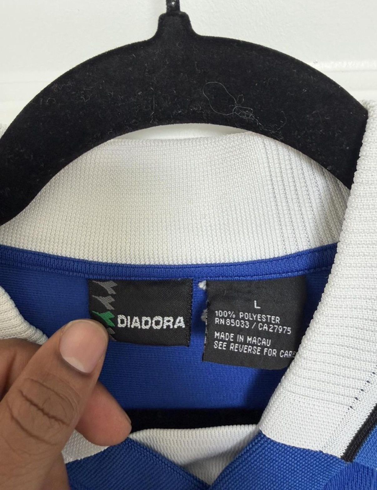 Diadora Vintage Diadora Soccer Jersey Size US L / EU 52-54 / 3 - 3 Thumbnail