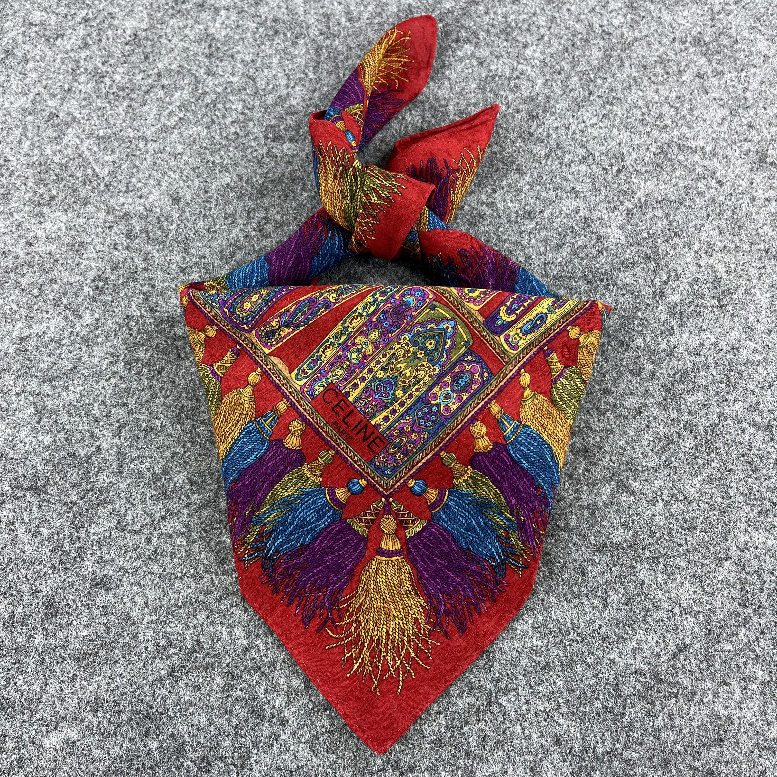 Vintage Celine Handkerchief / Bandana / Neckerchief B115 Size ONE SIZE - 3 Thumbnail