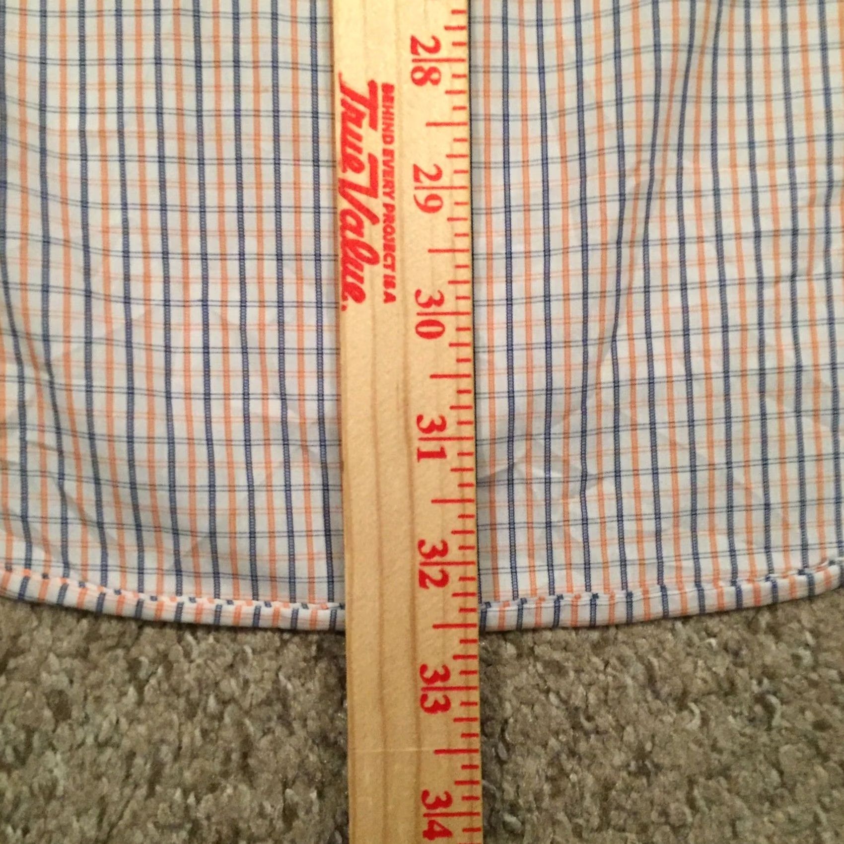 Vintage GH Bass Shirt Mens Large Orange Blue Plaid Long Sleeve Button Up - Size US L / EU 52-54 / 3 - 7 Thumbnail