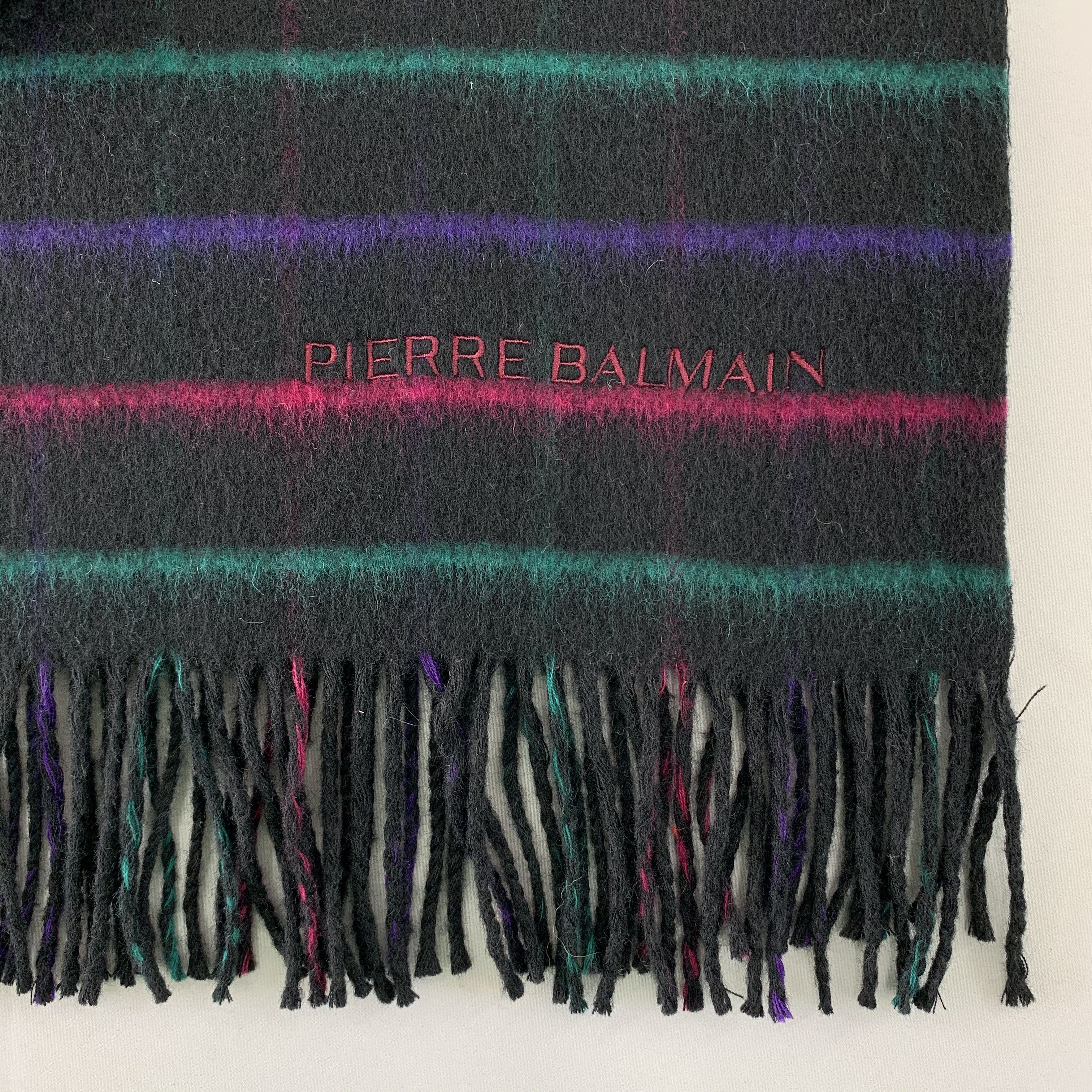 Pierre Balmain Pierre Balmain Scarf Wool Muffler Neck Wrap BL4286 Size ONE SIZE - 4 Thumbnail