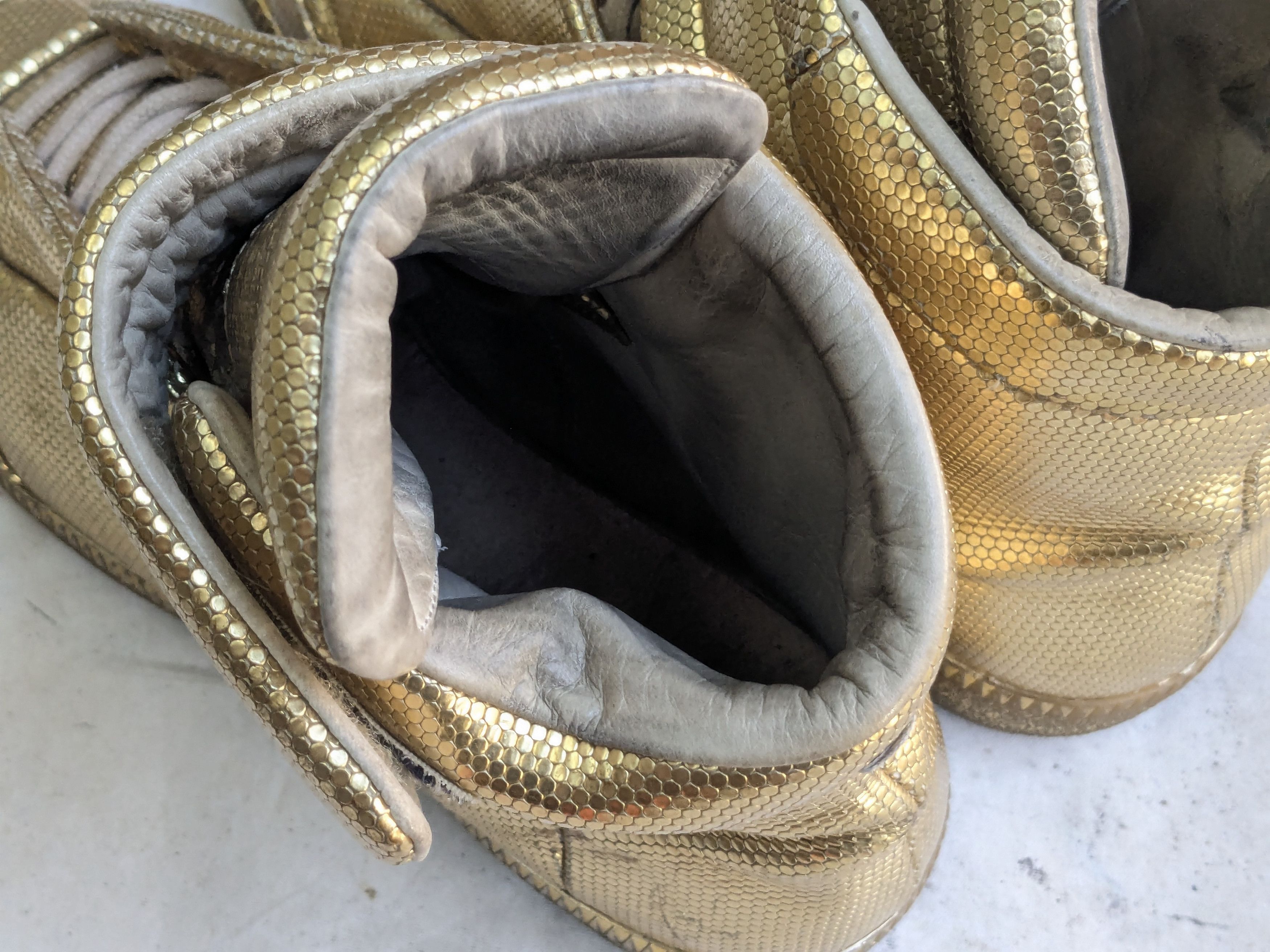 Maison Margiela Maison Margiela Future Gold 8 41 Leather High Tops Size US 8.5 / EU 41-42 - 19 Thumbnail