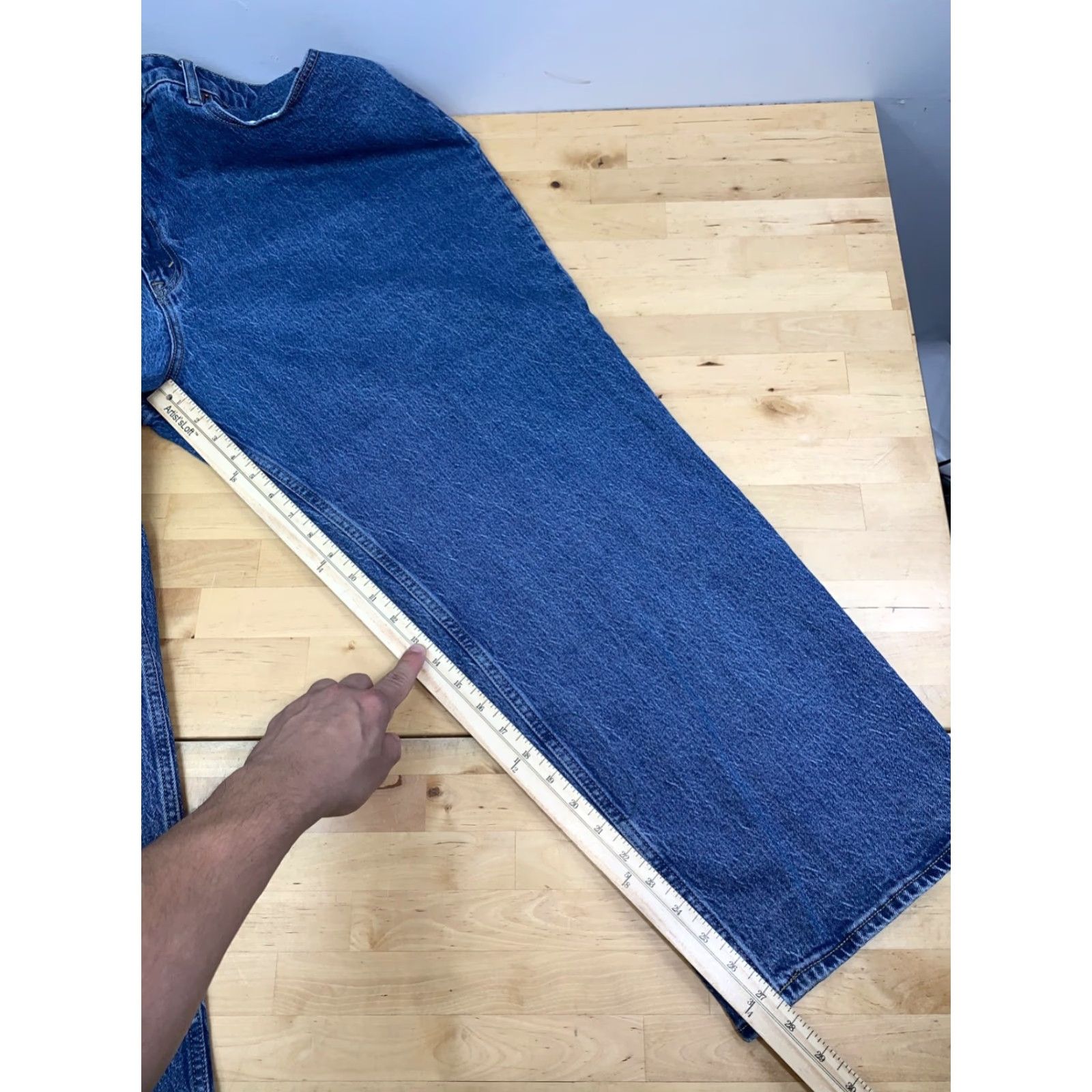 Abercrombie & Fitch Abercrombie & Fitch High Rise Straight Jeans Women 38 Blue 5-Pocket Denim 90s Bohemian 27in Inseam Mens Womens Boys Girls Size 26" / US 2 / IT 38 - 7 Thumbnail