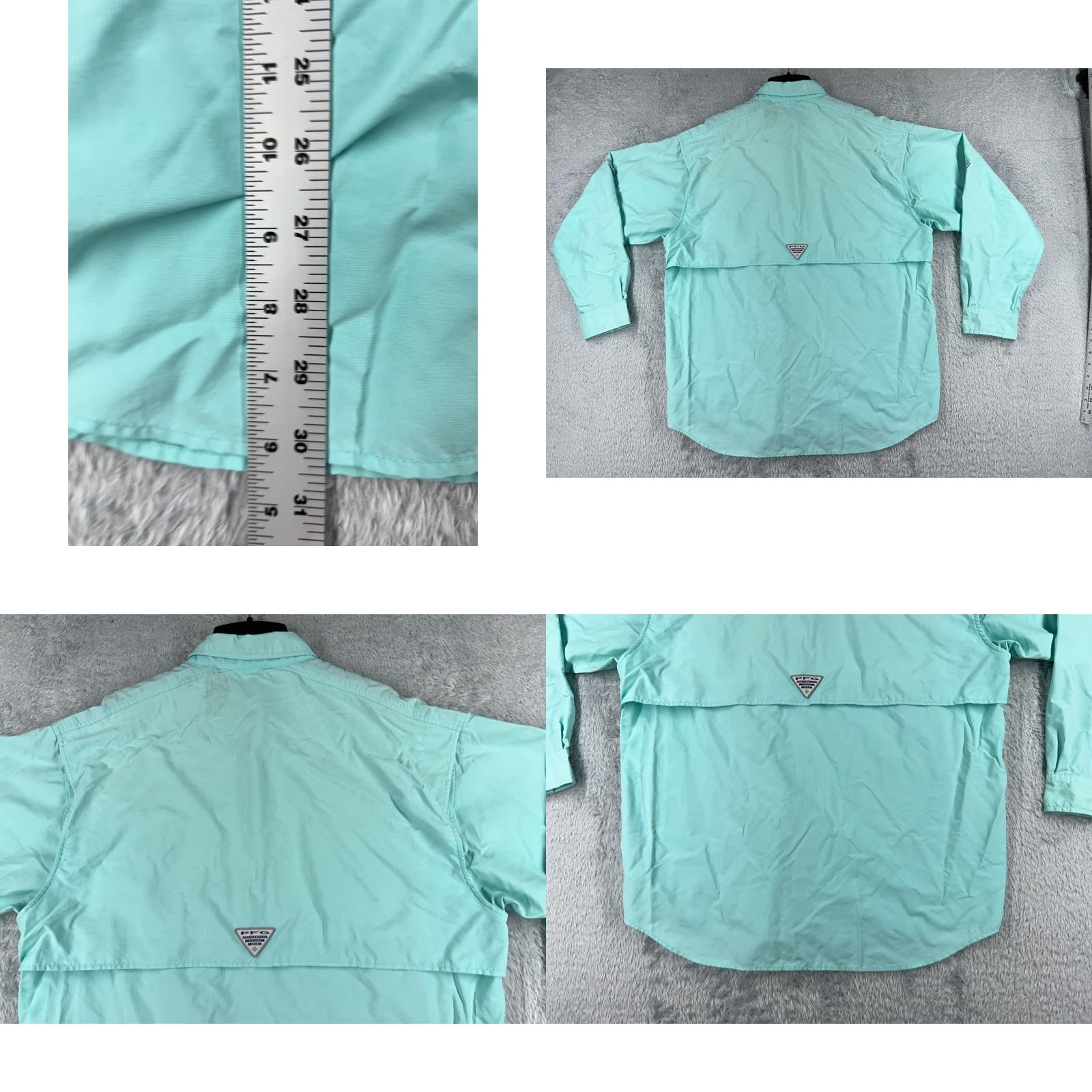 Altea Columbia Shirt Men’s Large Teal PFG Fishing Angler Nylon UPF Vented Button-Up Size US L / EU 52-54 / 3 - 9 Thumbnail