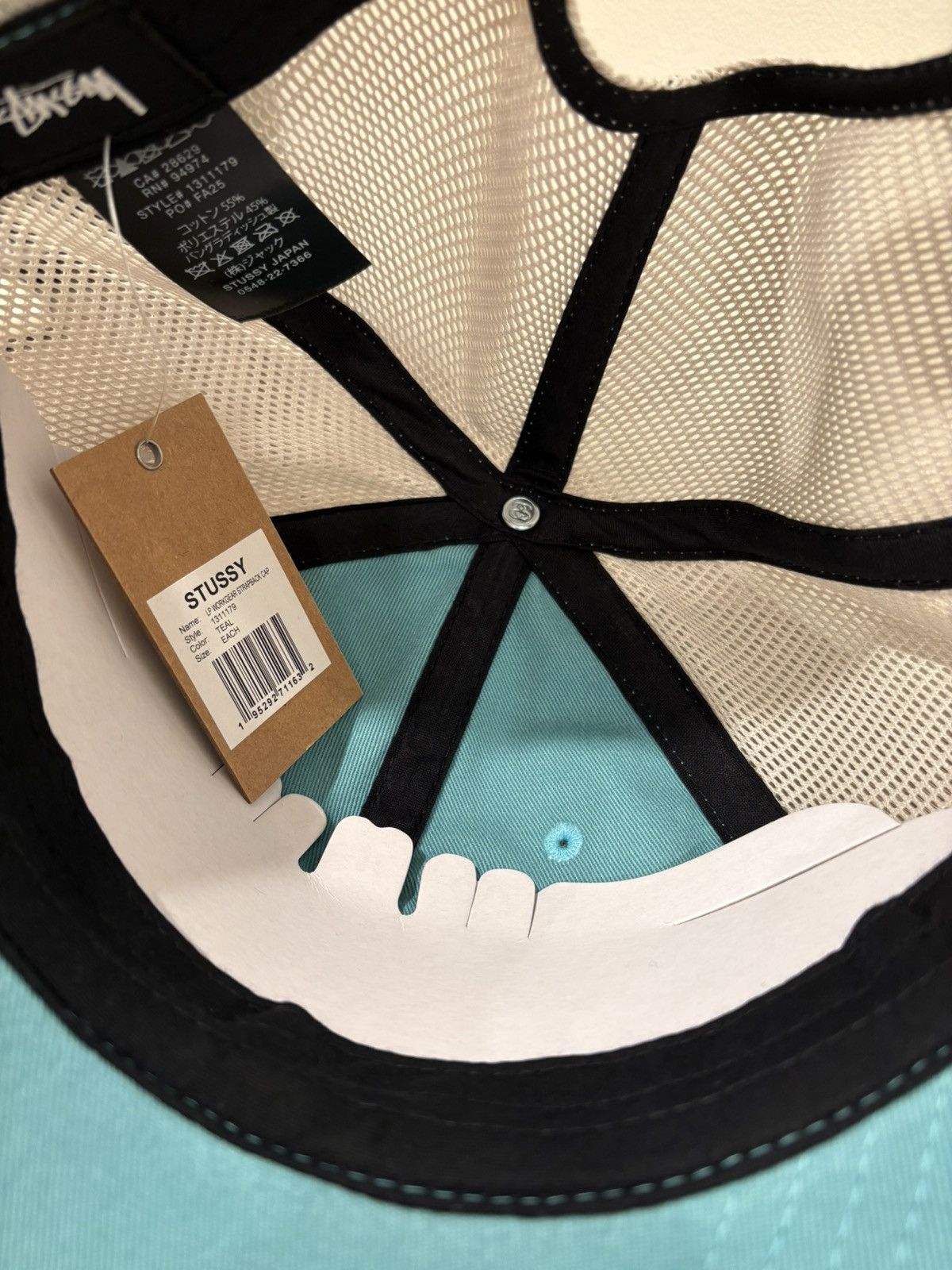 Stussy Stussy Low Profile Workgear Strapback Cap Light Blue OS Size ONE SIZE - 2 Thumbnail