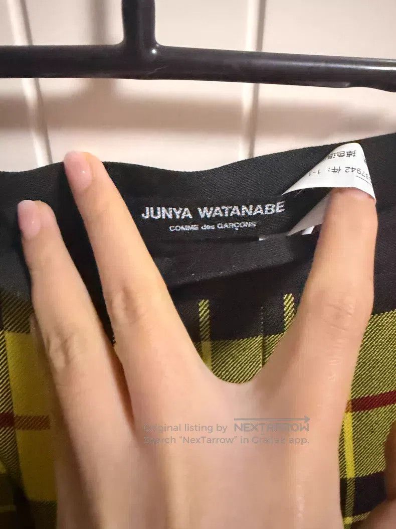 Junya Watanabe Junya Watanabe size XS Yellow Checkered Pants Size 23" - 2 Thumbnail